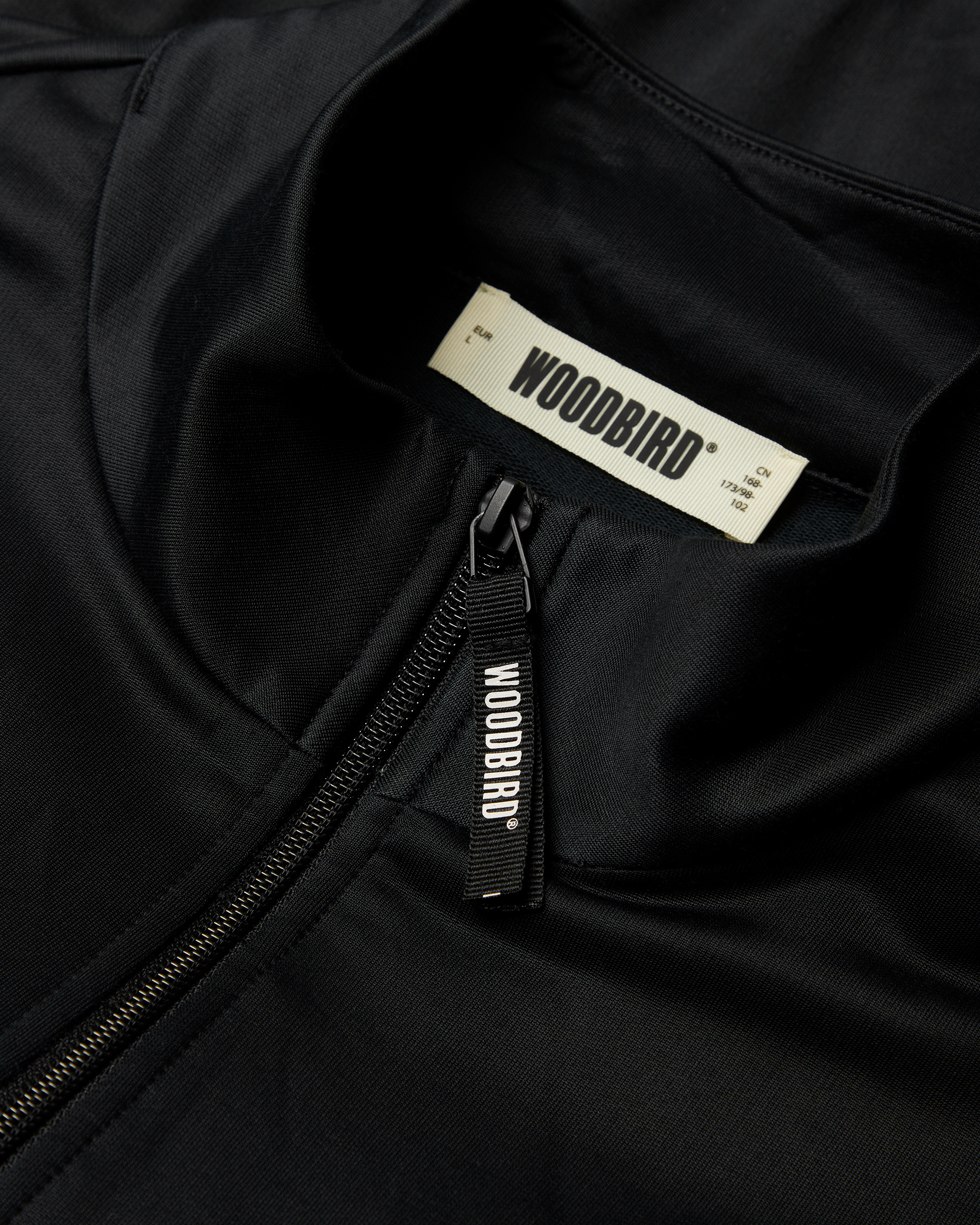 Chang Solid Track Jacket | Black