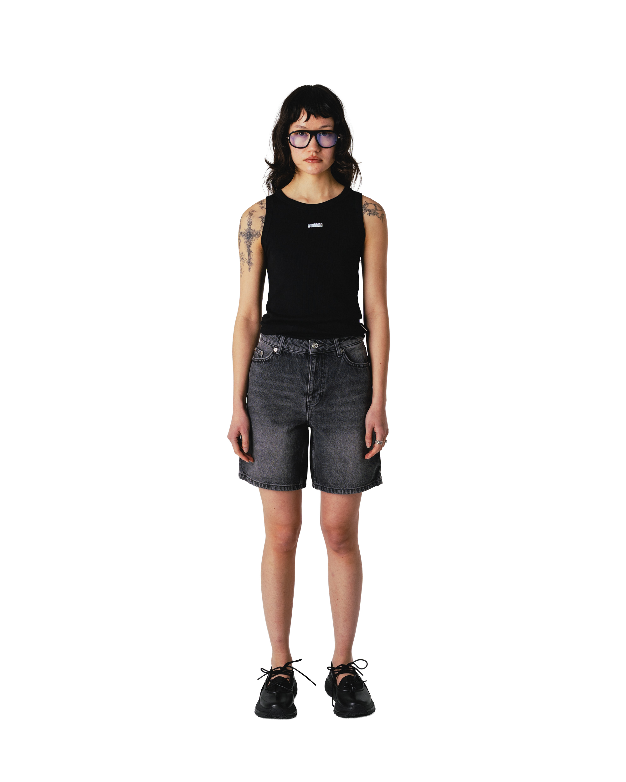 Dee Rib Tank Top | Black