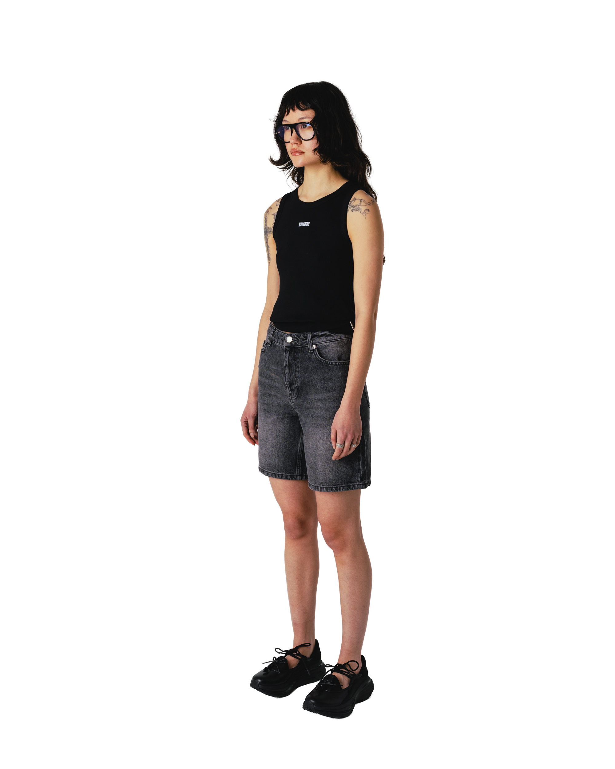 Dee Rib Tank Top | Black