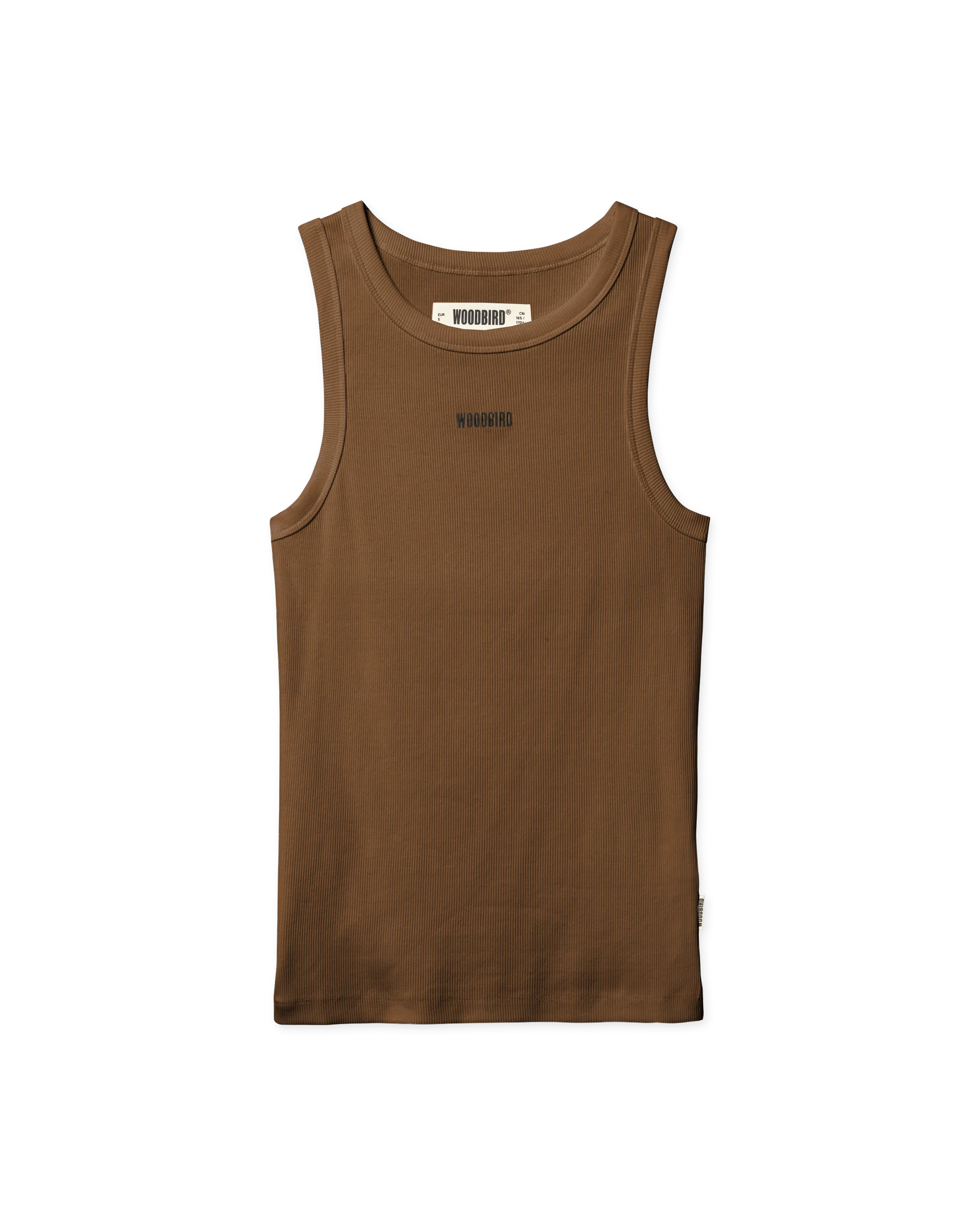 Dee Rib Tank Top | Mid Brown
