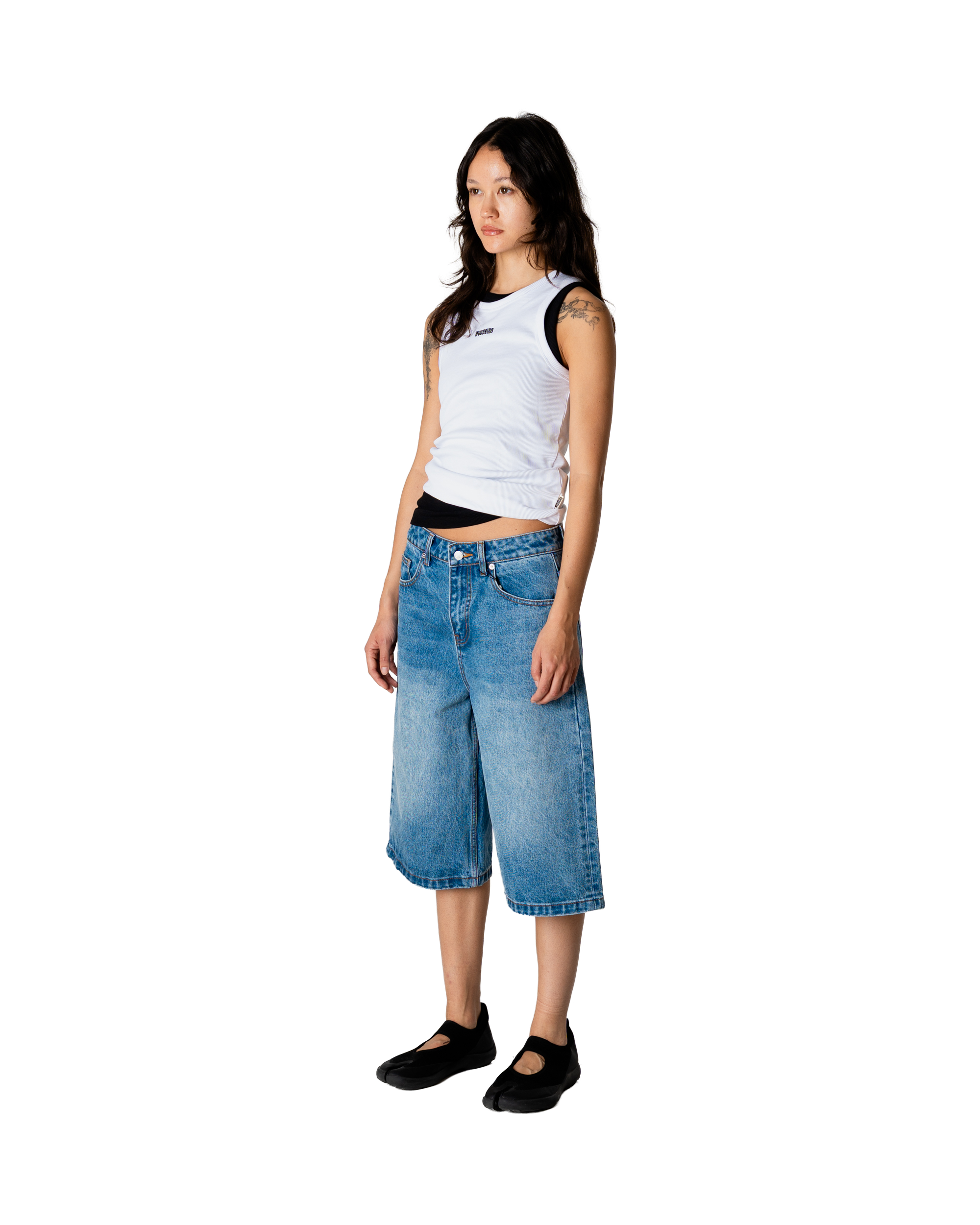 Dee Rib Tank Top | White