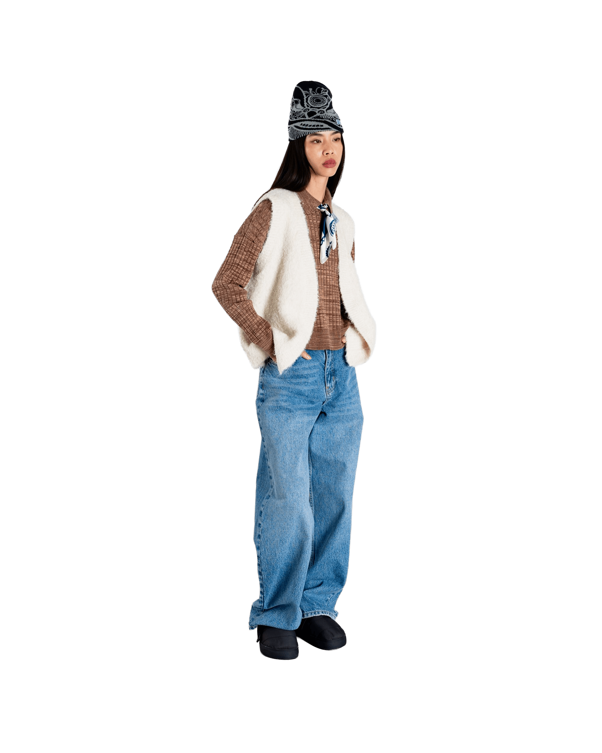 Eva Teddy Vest | Off White