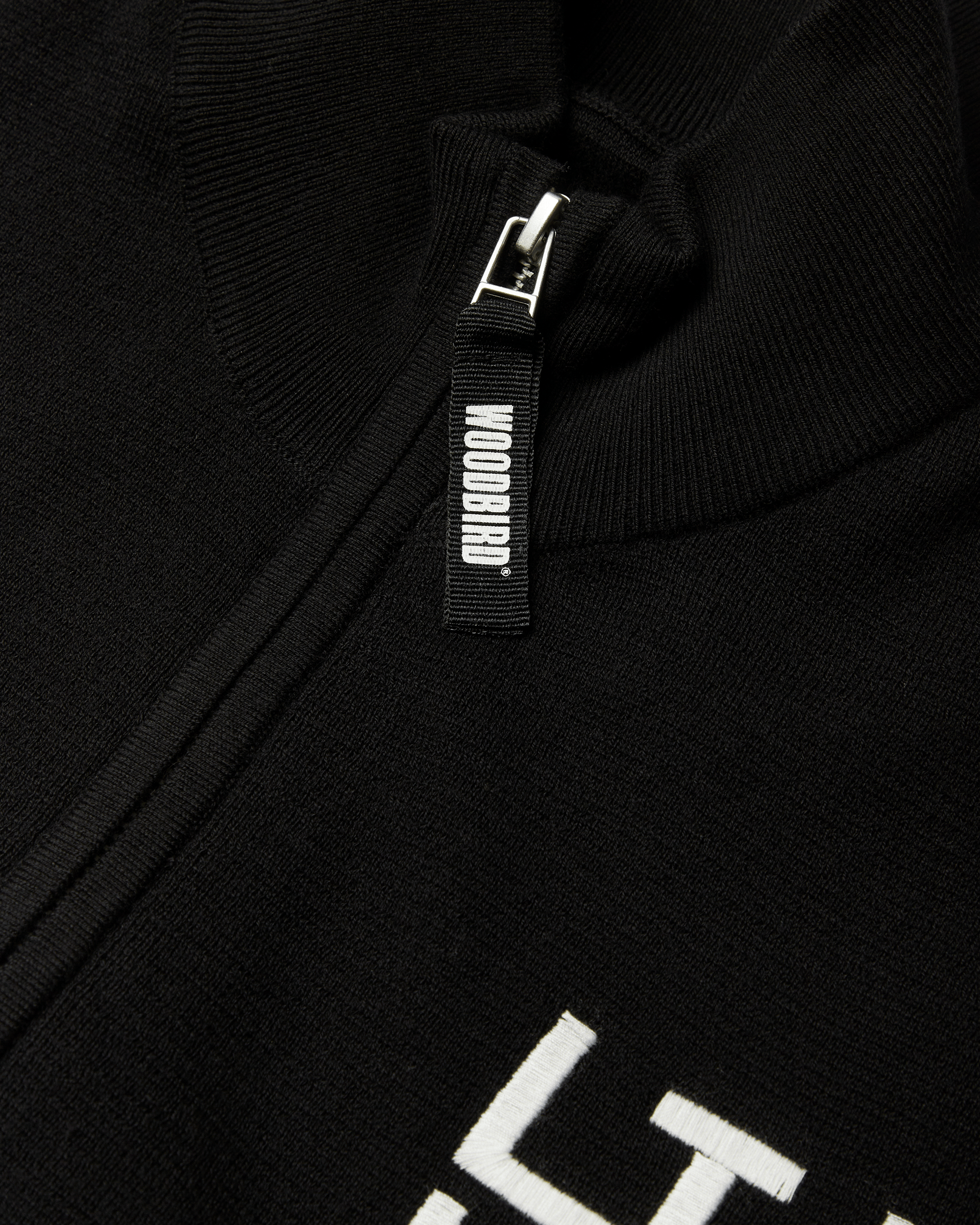 Fang Full Zip Cardigan | Black