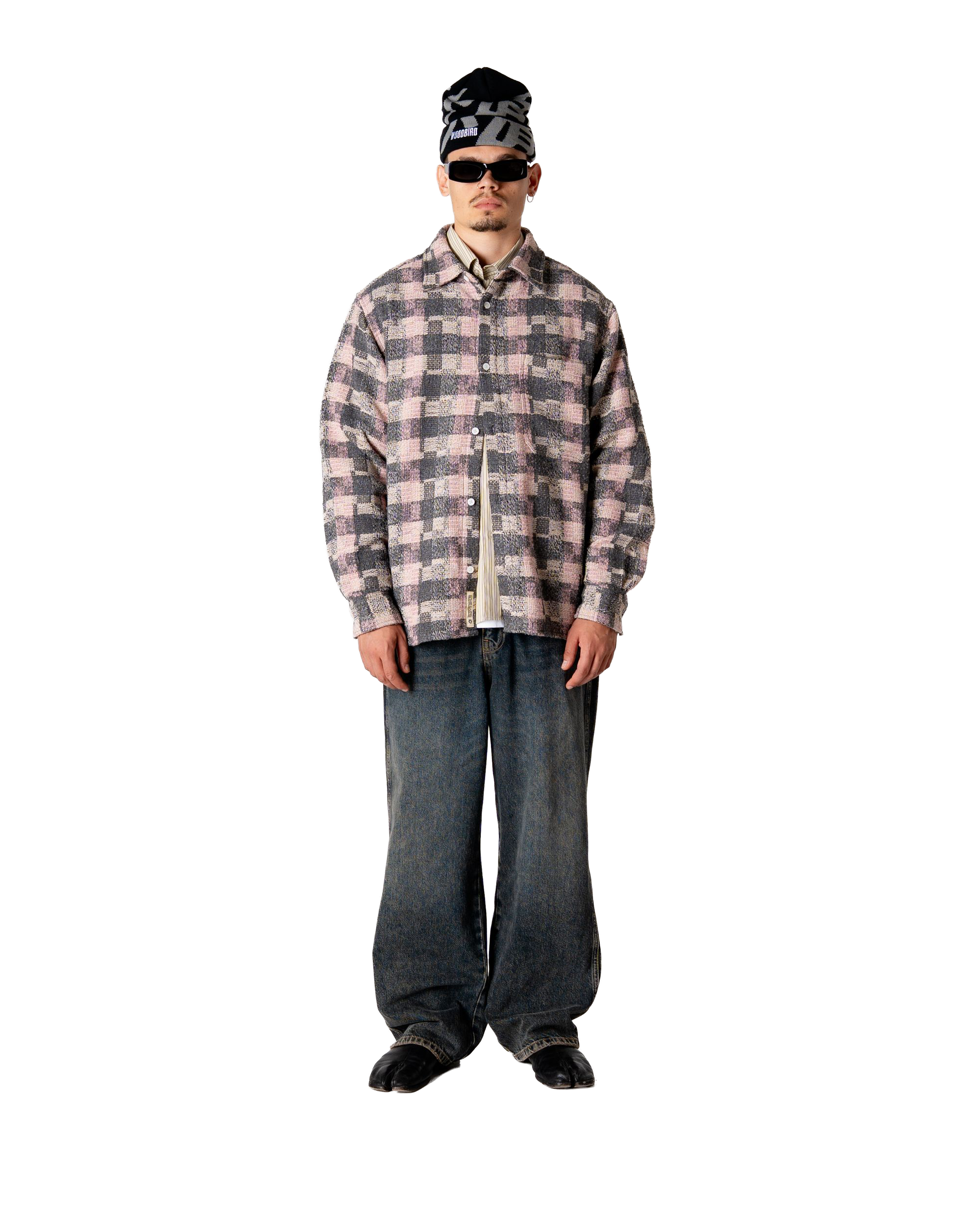 Glixto Structure Shirt | Grey-Brown