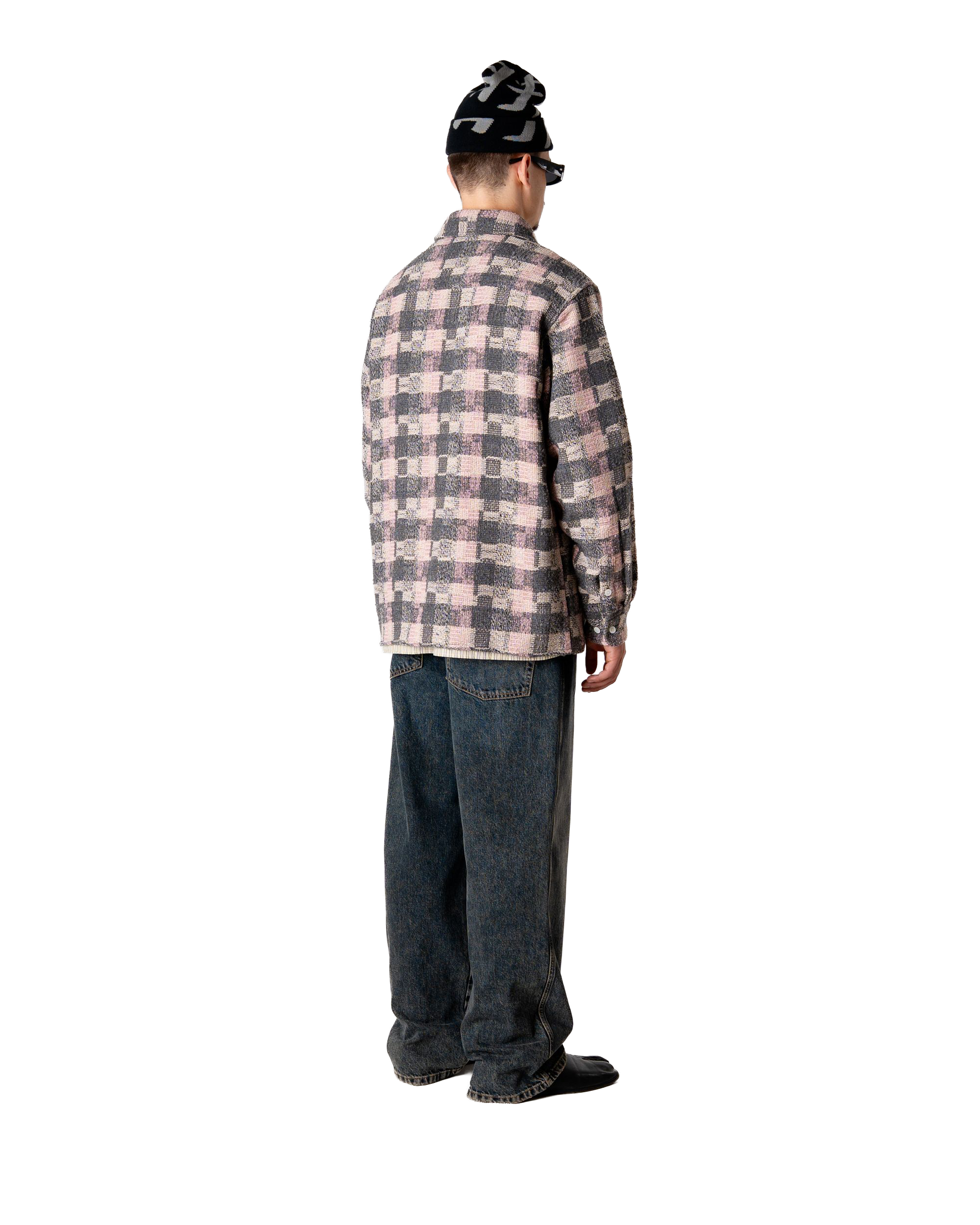 Glixto Structure Shirt | Grey-Brown