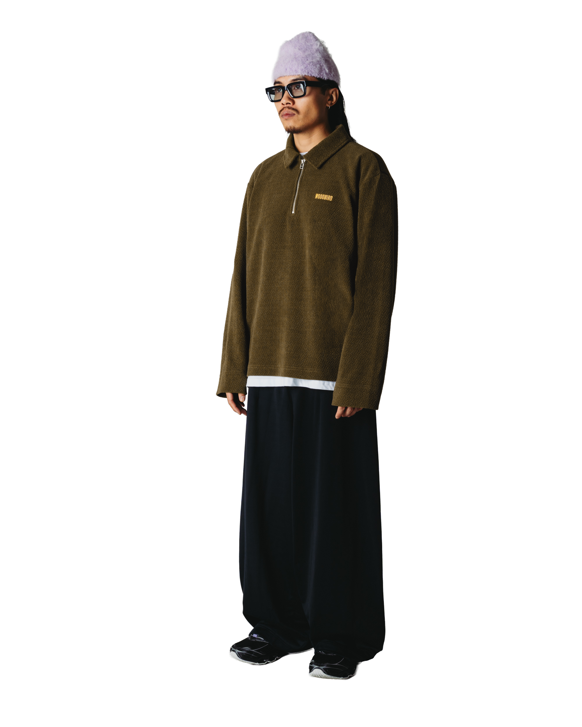 Hiro Ls Jiu Zip Polo | Dark Olive