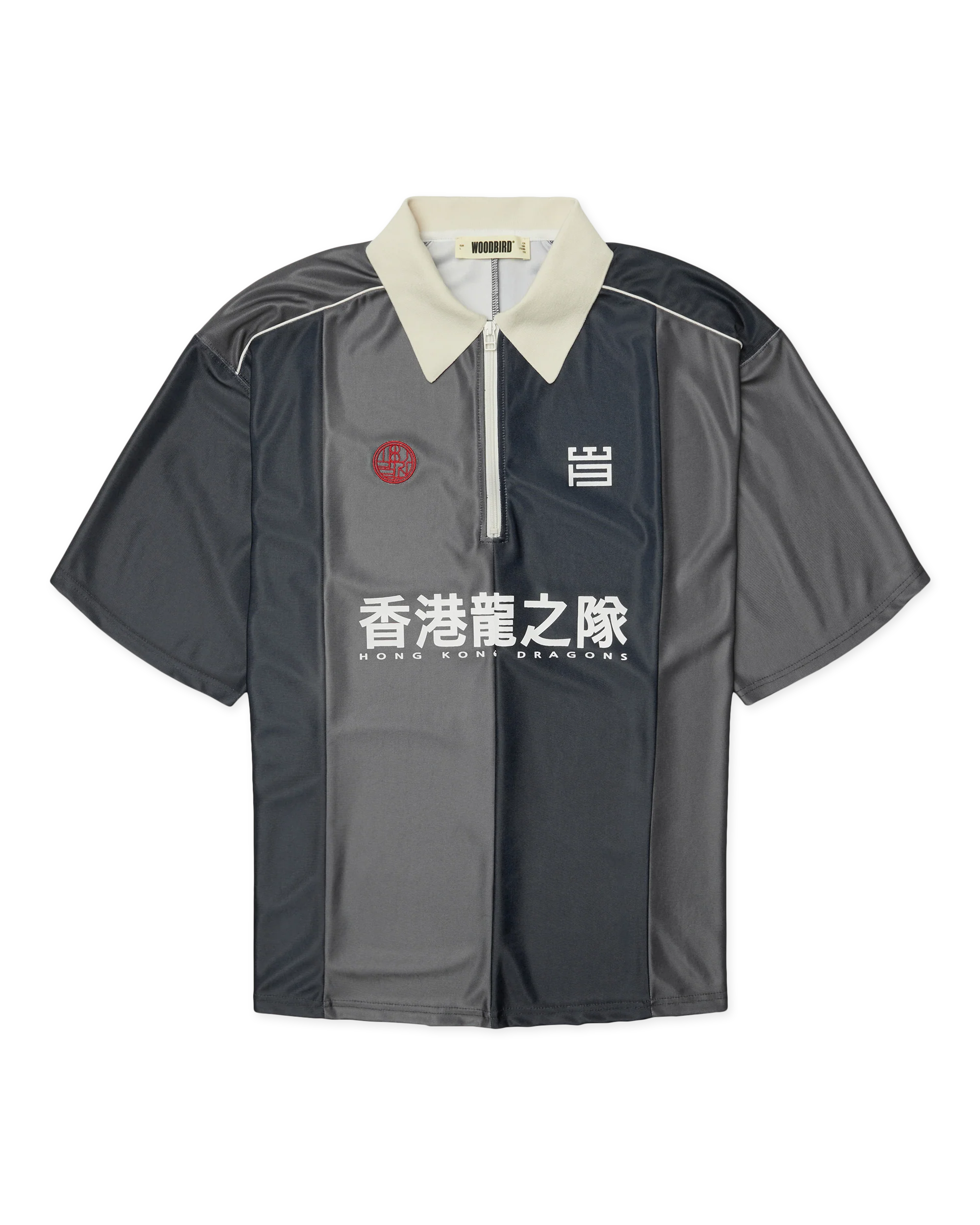 Hiro Sport Zip Polo | Slate Blue