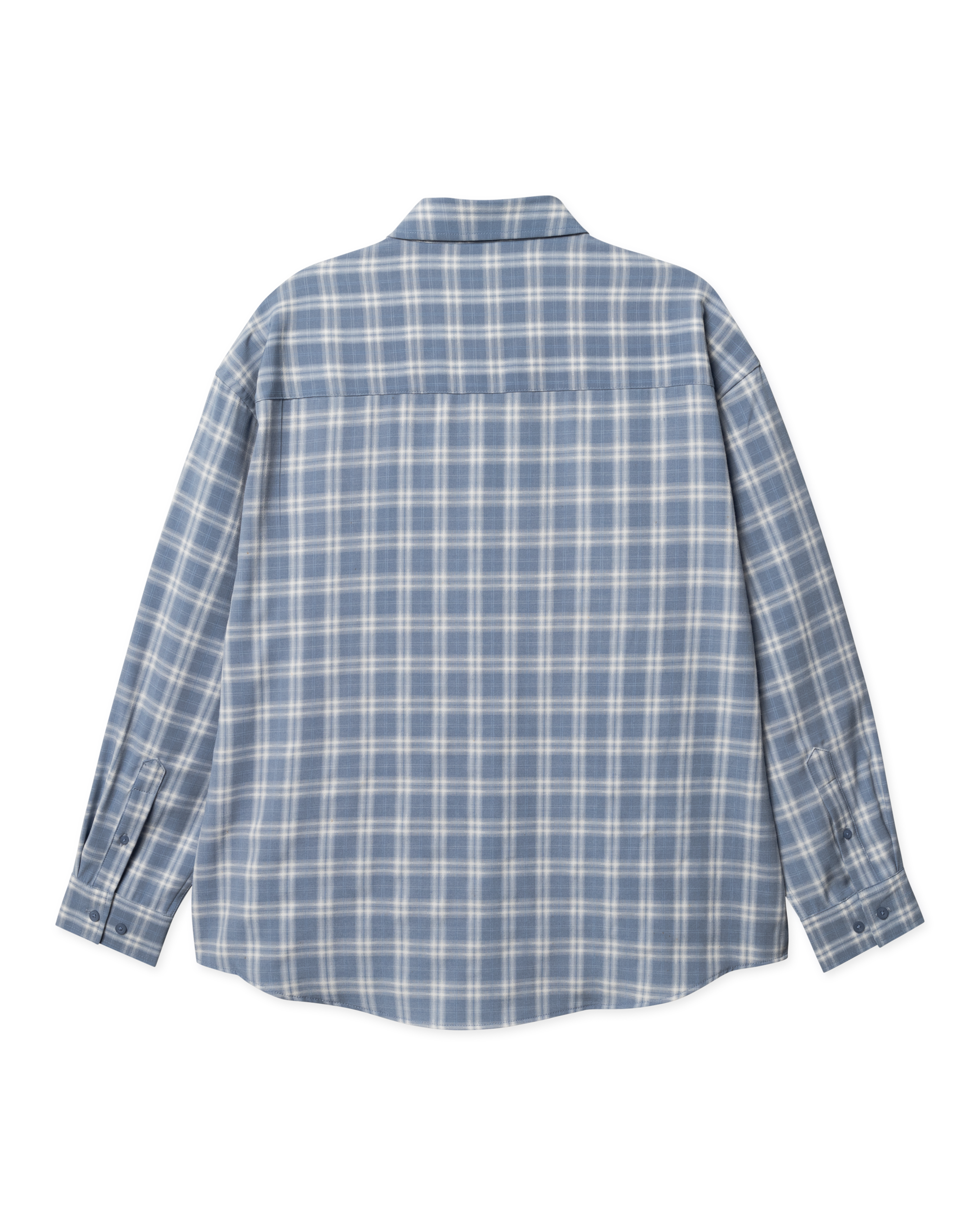 Jong Dobby Check Shirt | Light Blue