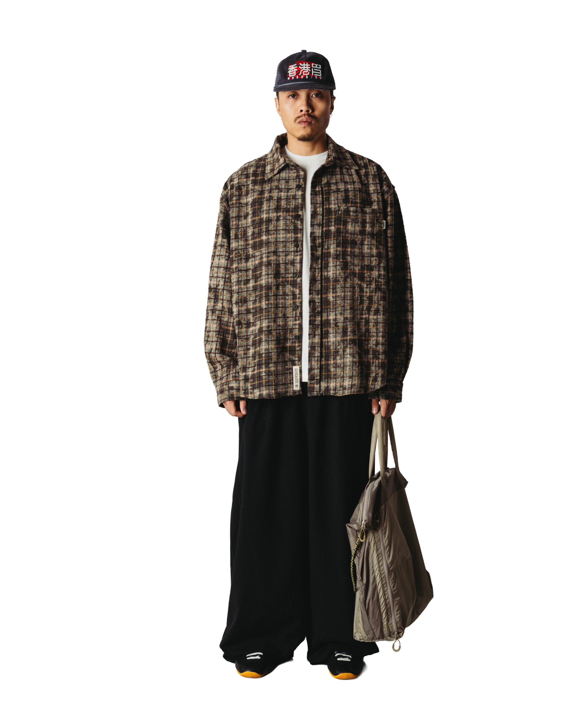 Jong Wash Check Shirt | Honey-dark Olive