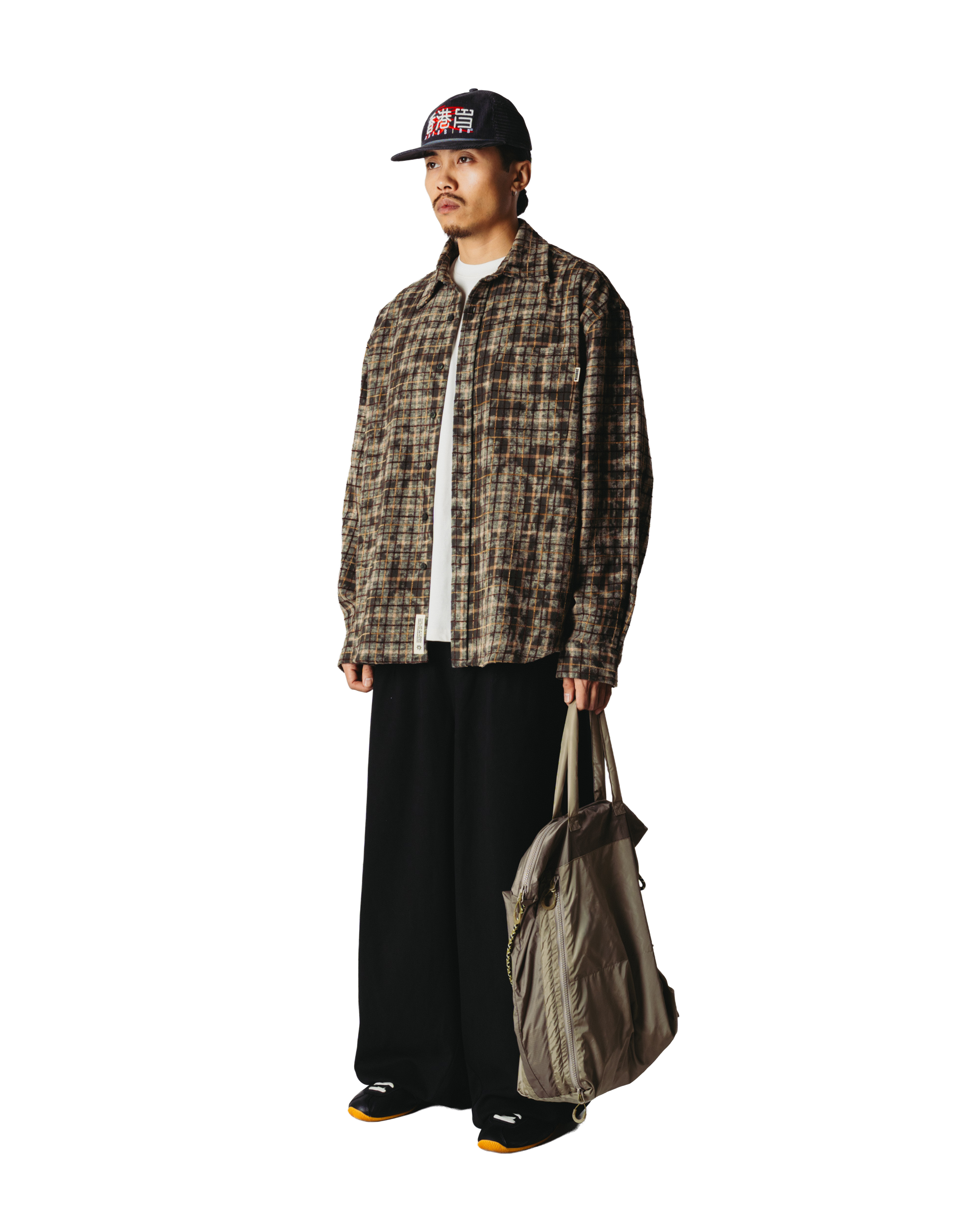 Jong Wash Check Shirt | Honey-dark Olive