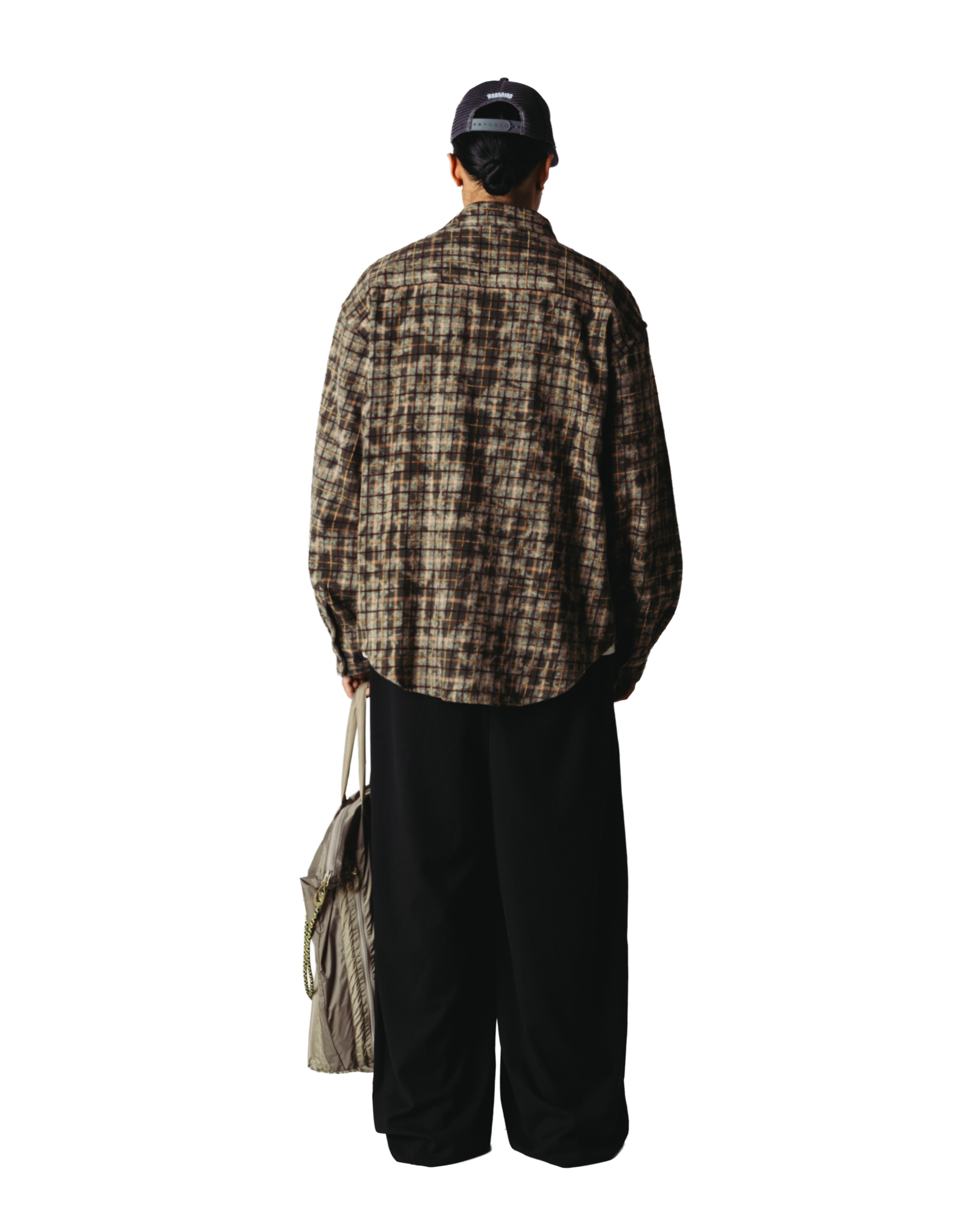 Jong Wash Check Shirt | Honey-dark Olive