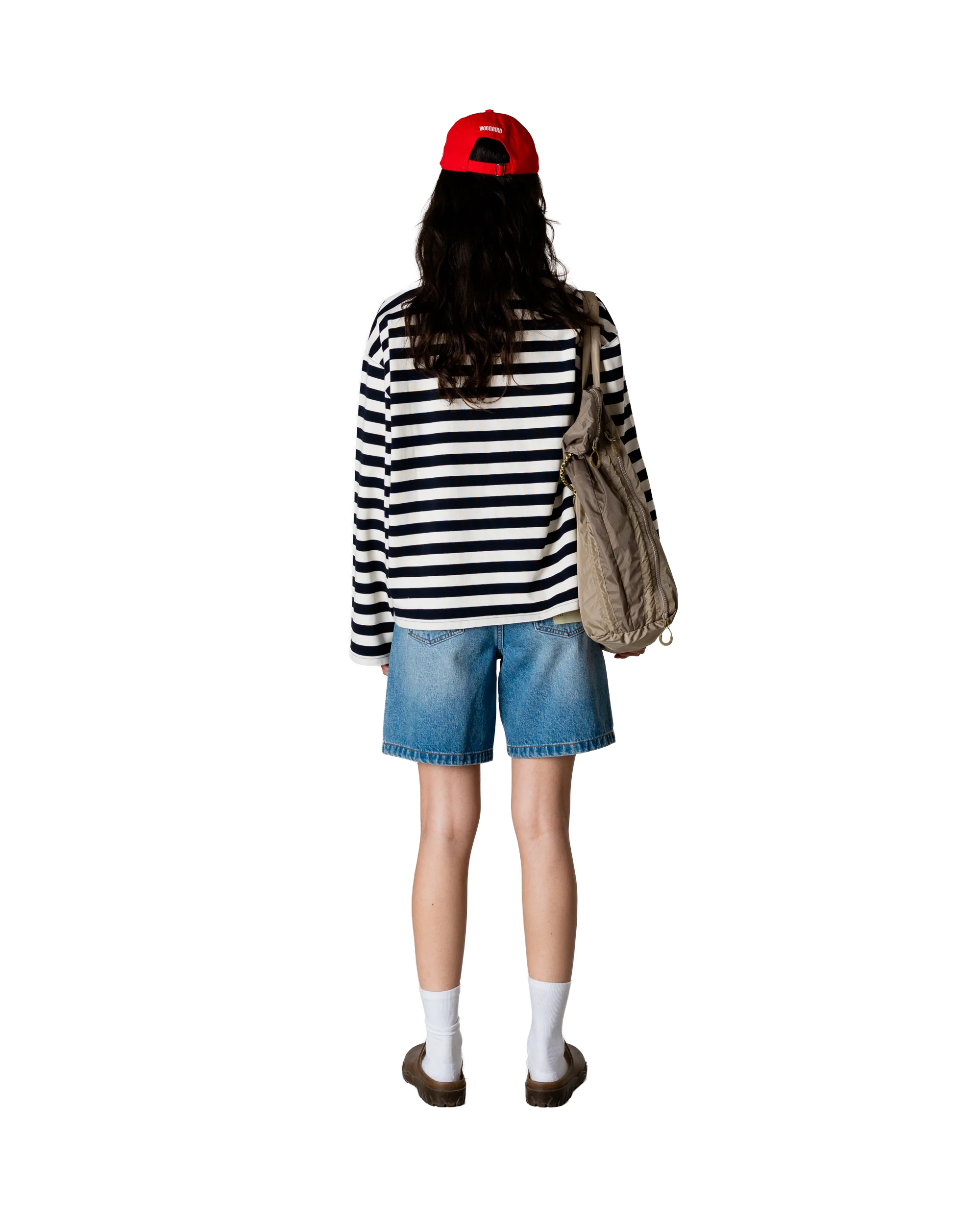 Joul Wide Sleeve Stripe Tee | Navy-white