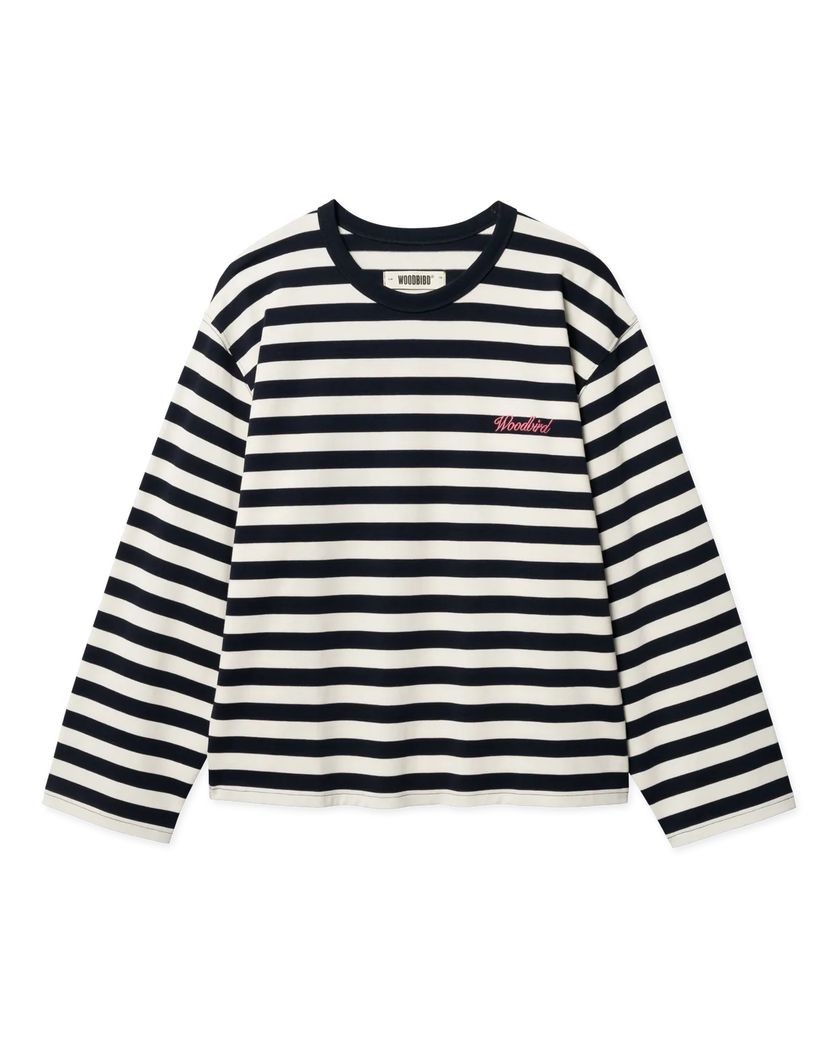 Joul Wide Sleeve Stripe Tee | Navy-white