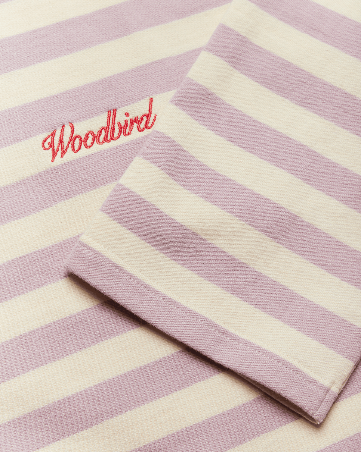 Joul Wide Sleeve Stripe Tee | White-pink