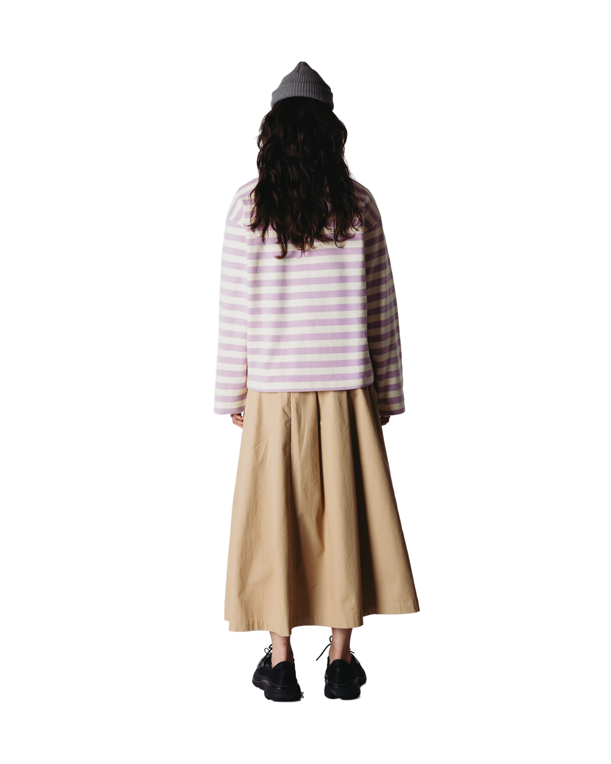 Joul Wide Sleeve Stripe Tee | White-pink