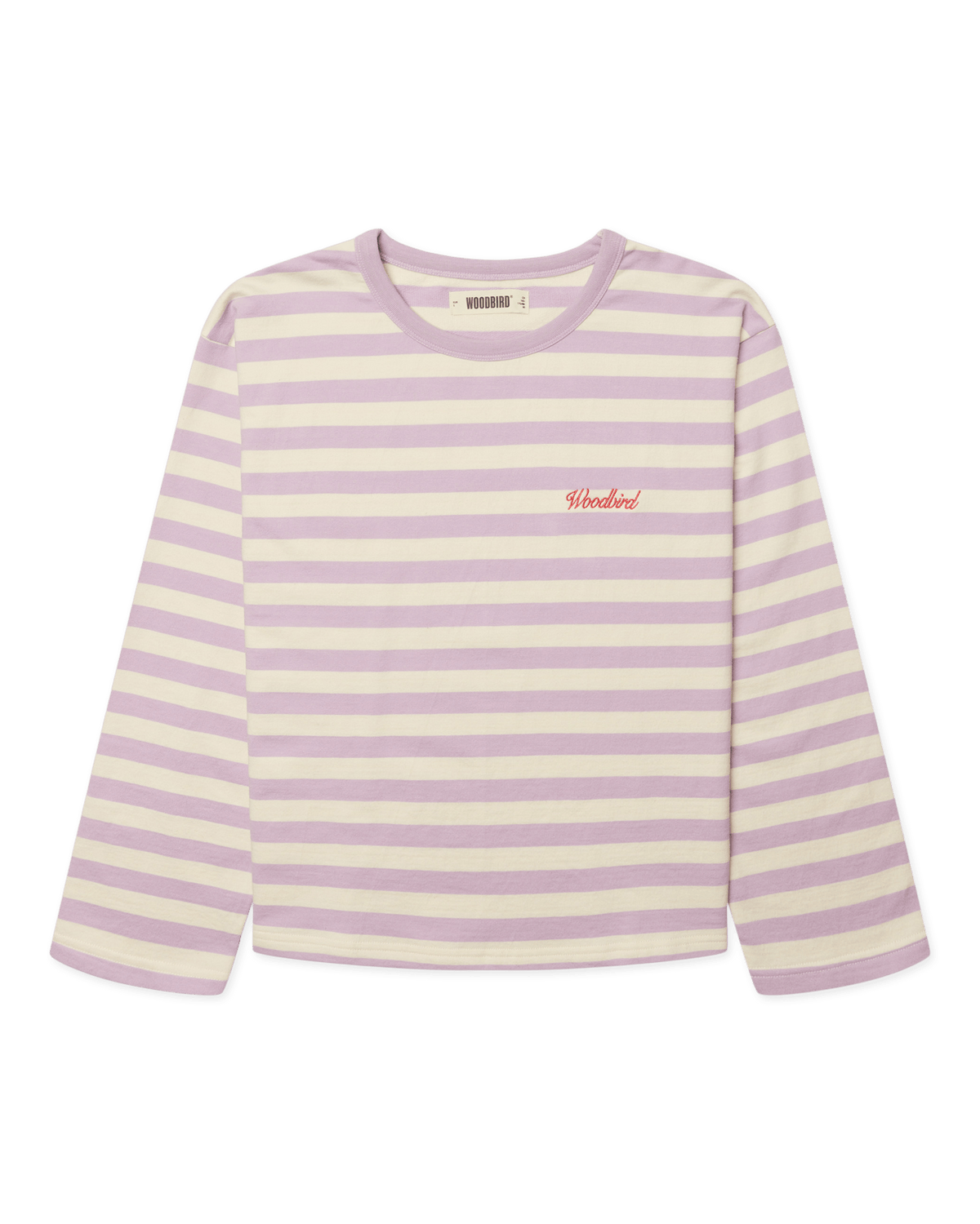 Joul Wide Sleeve Stripe Tee | White-pink