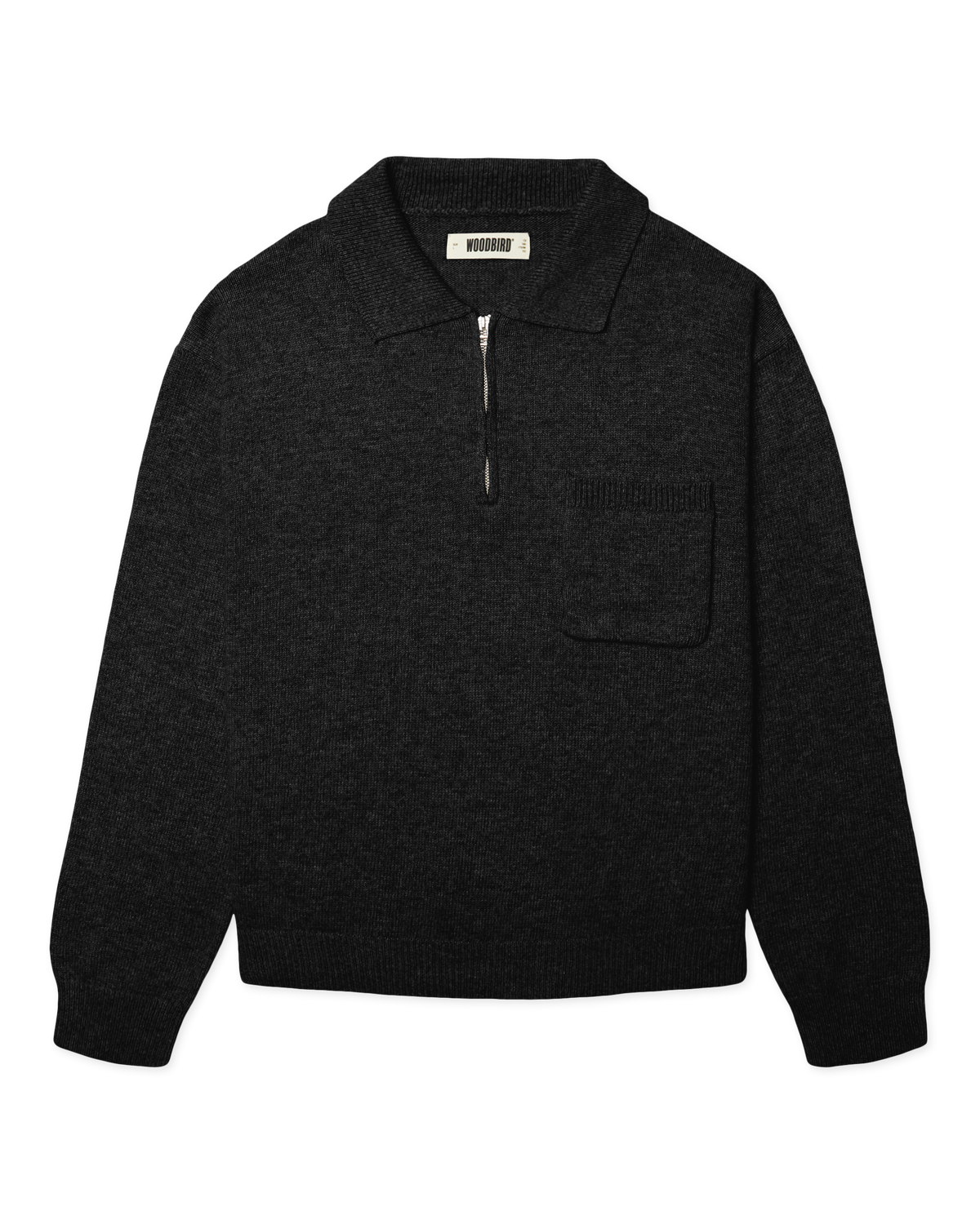 Kang 1/2 Zip Polo | Black