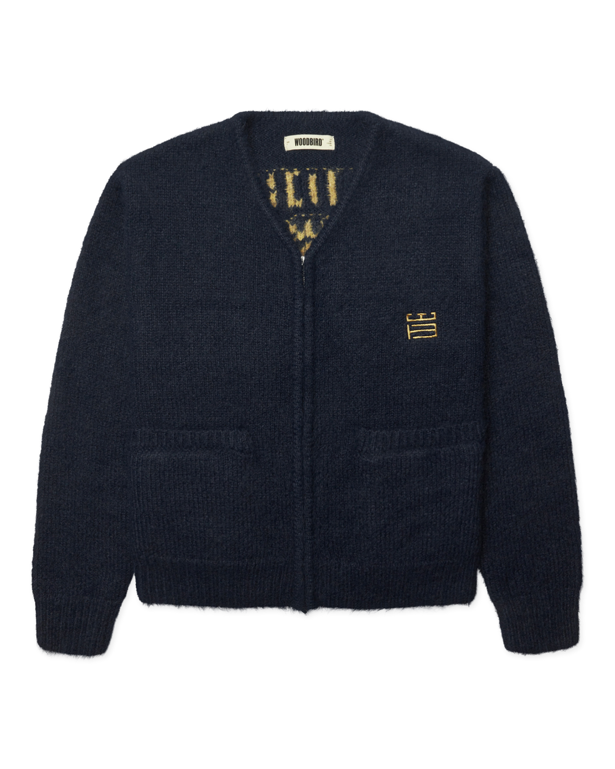 Koon Zip Tiger Cardigan | Navy