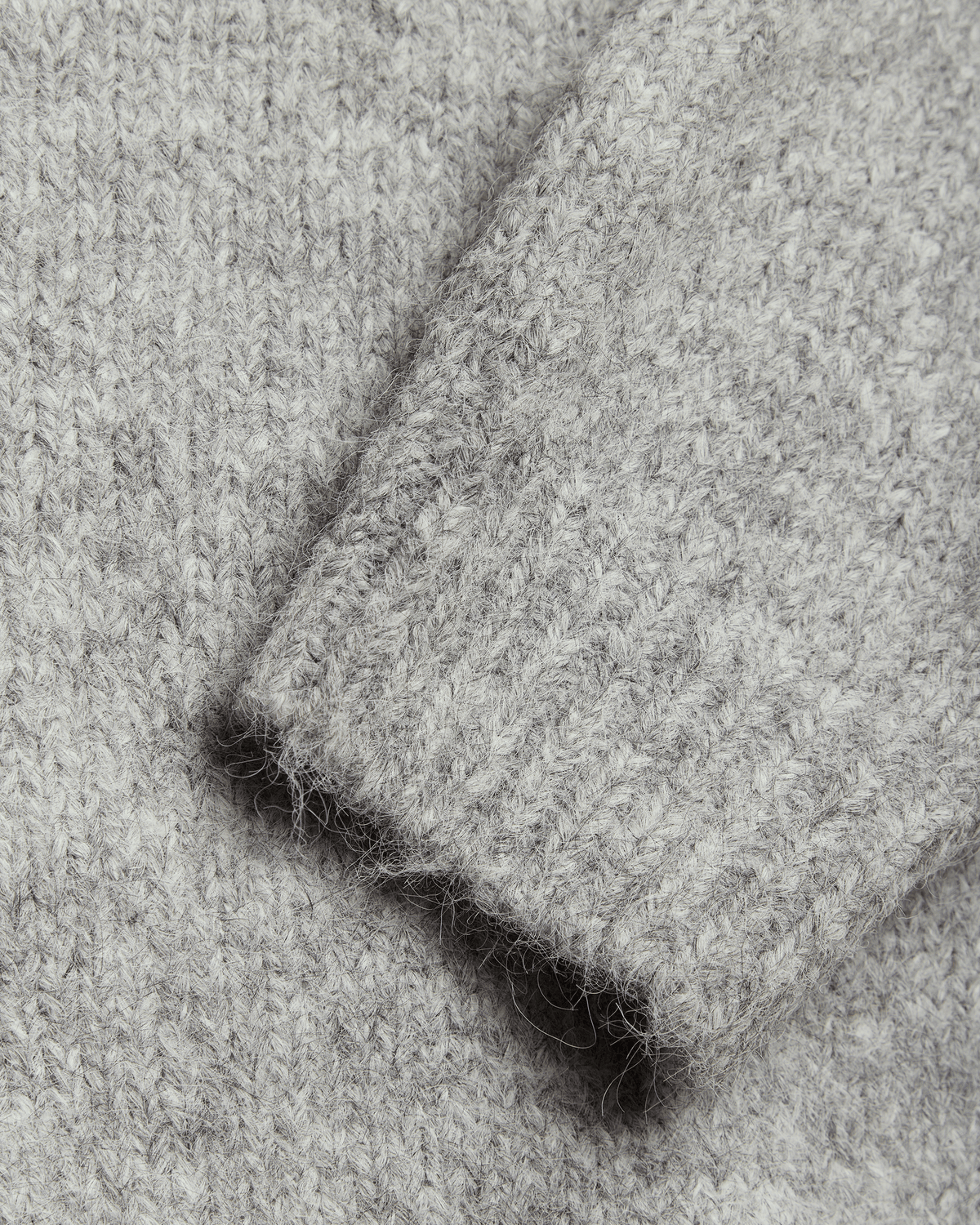 Kurt Mohairy Crew | Dark Grey Melange