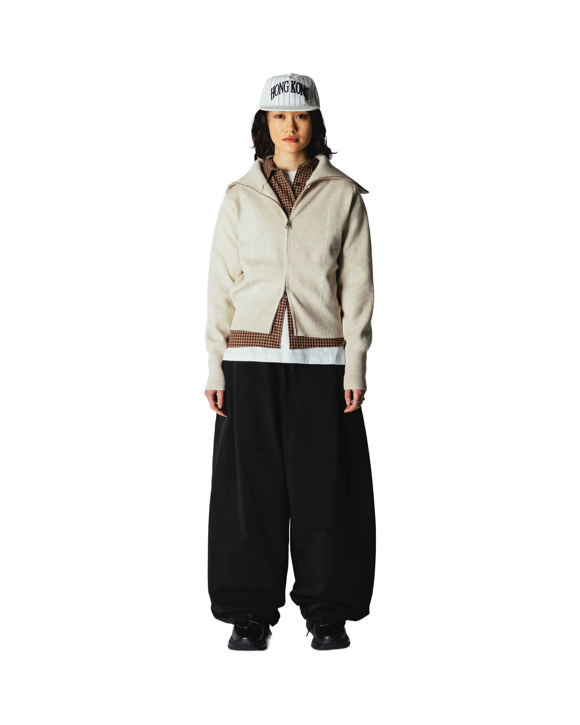 Lily Full Zip Cardigan | Light Sand