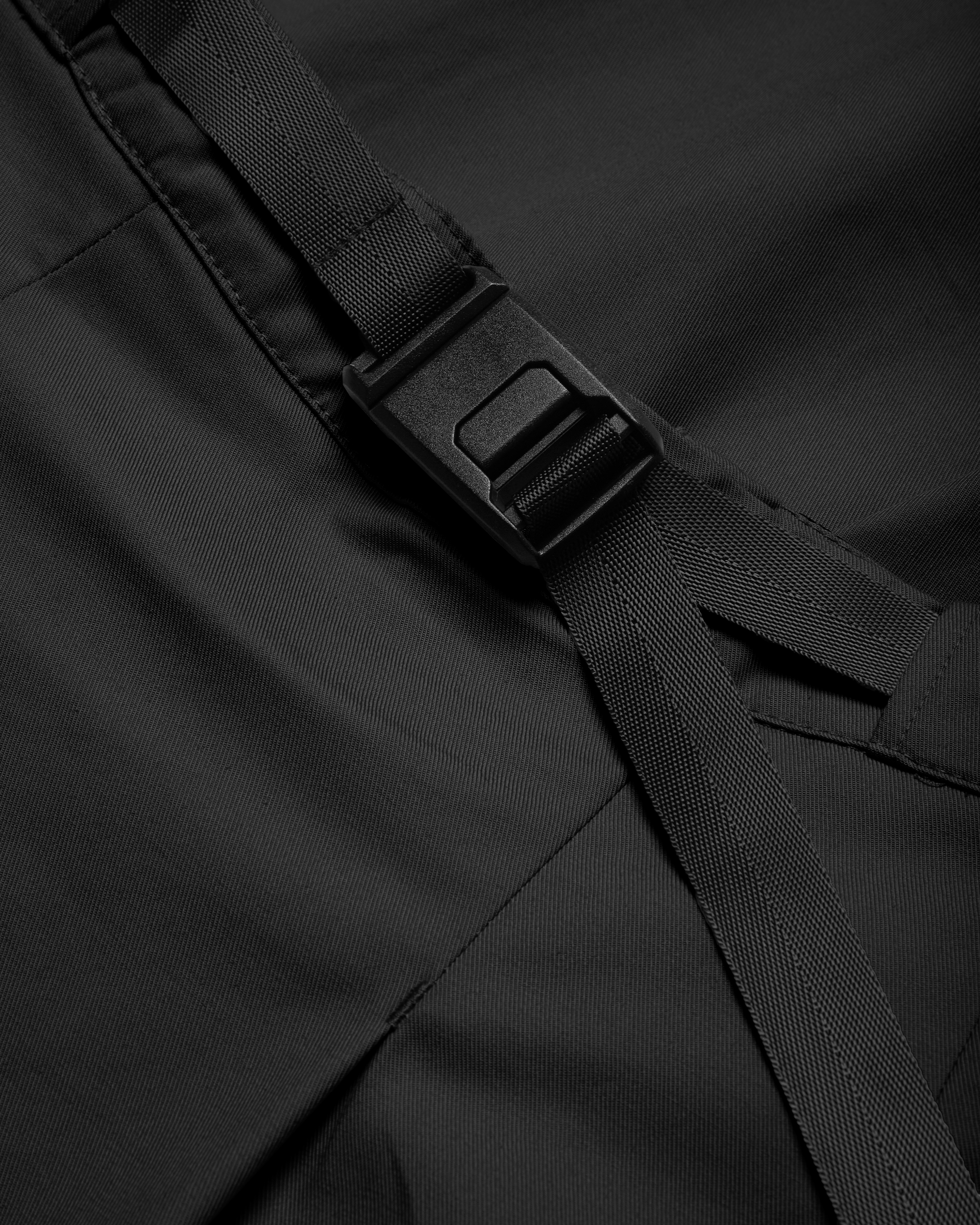 Mia Pleat Twill Skirt | Black