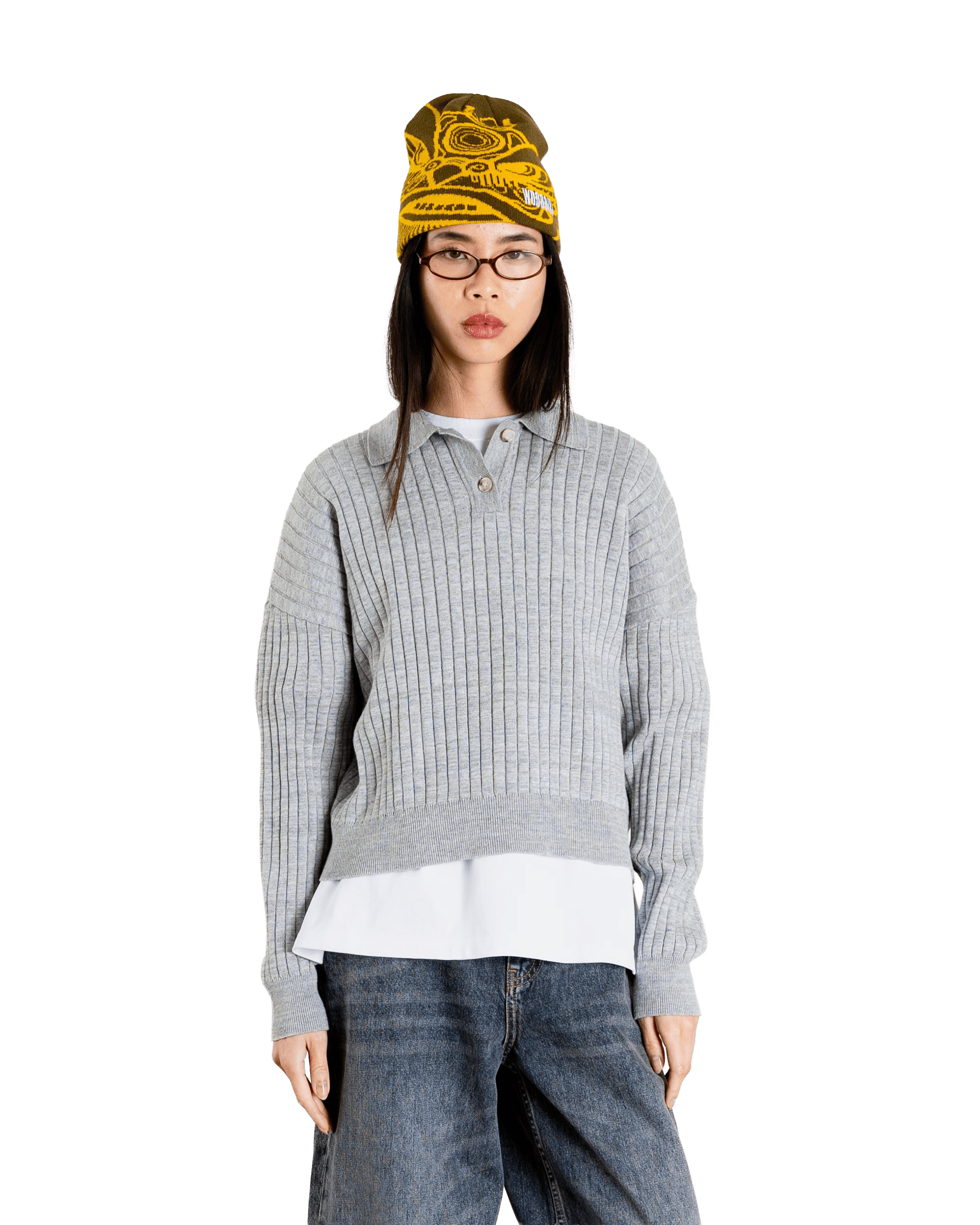 Mouls Knitted Polo | Khaki