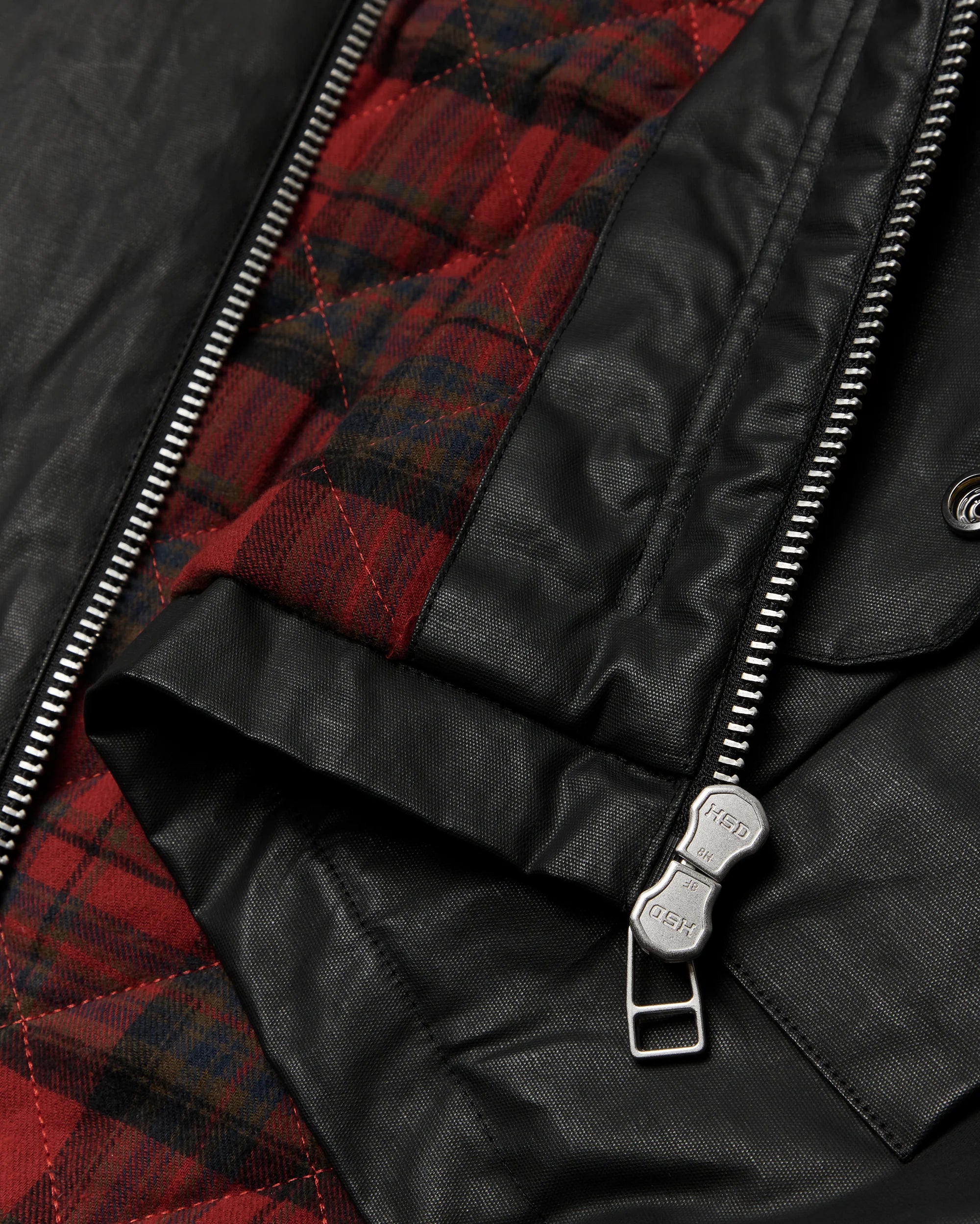 Ping Waxed Short Jacket | Black