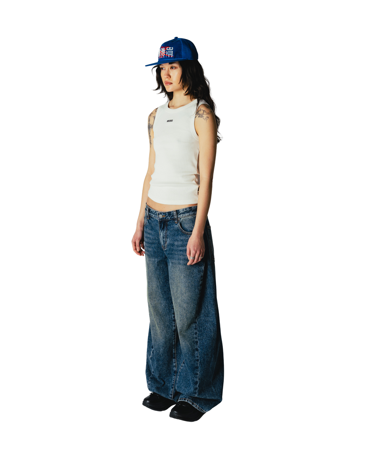 Vega Twisted Jeans | Blue Vintage