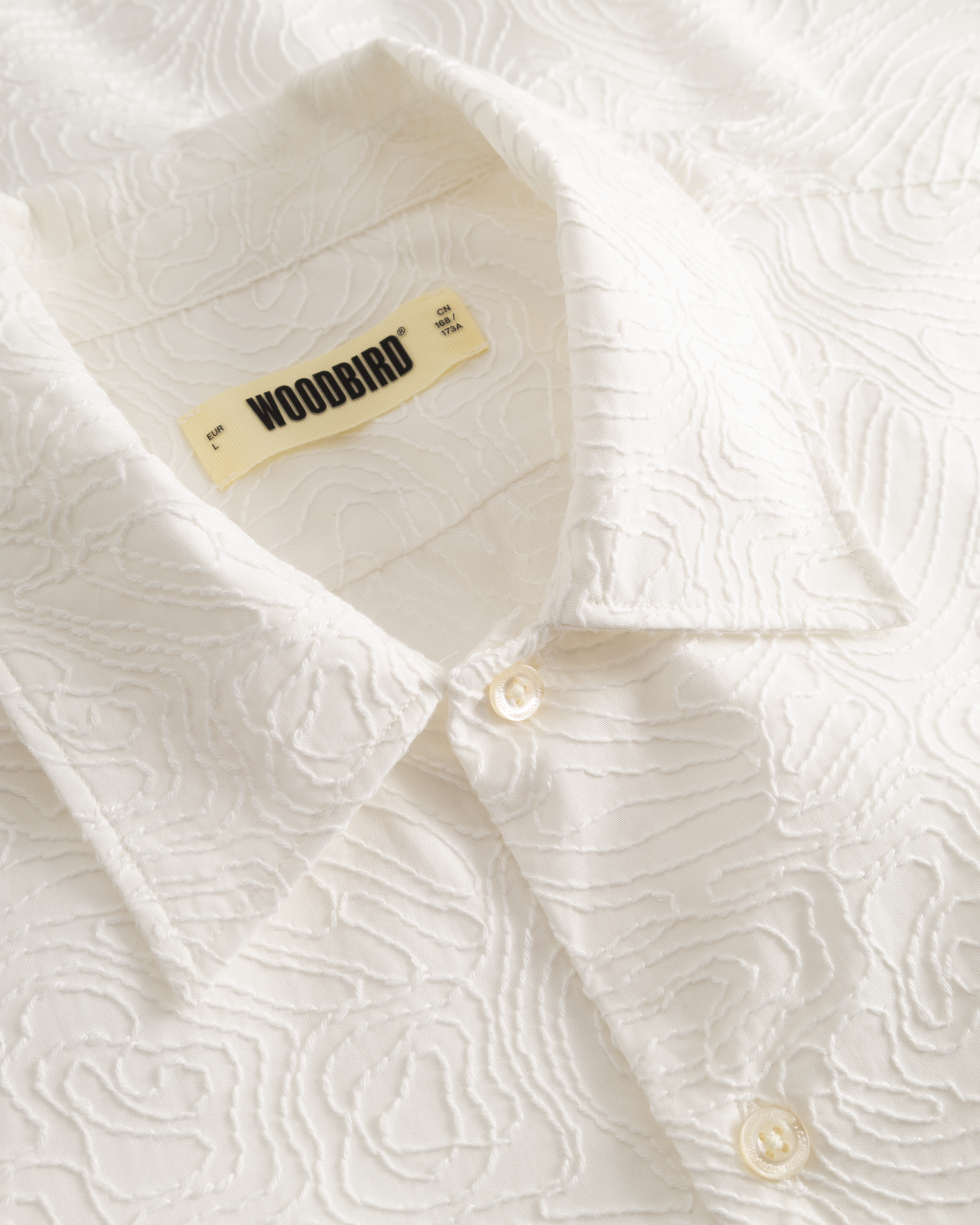 Wang Embroidery Shirt | Off White