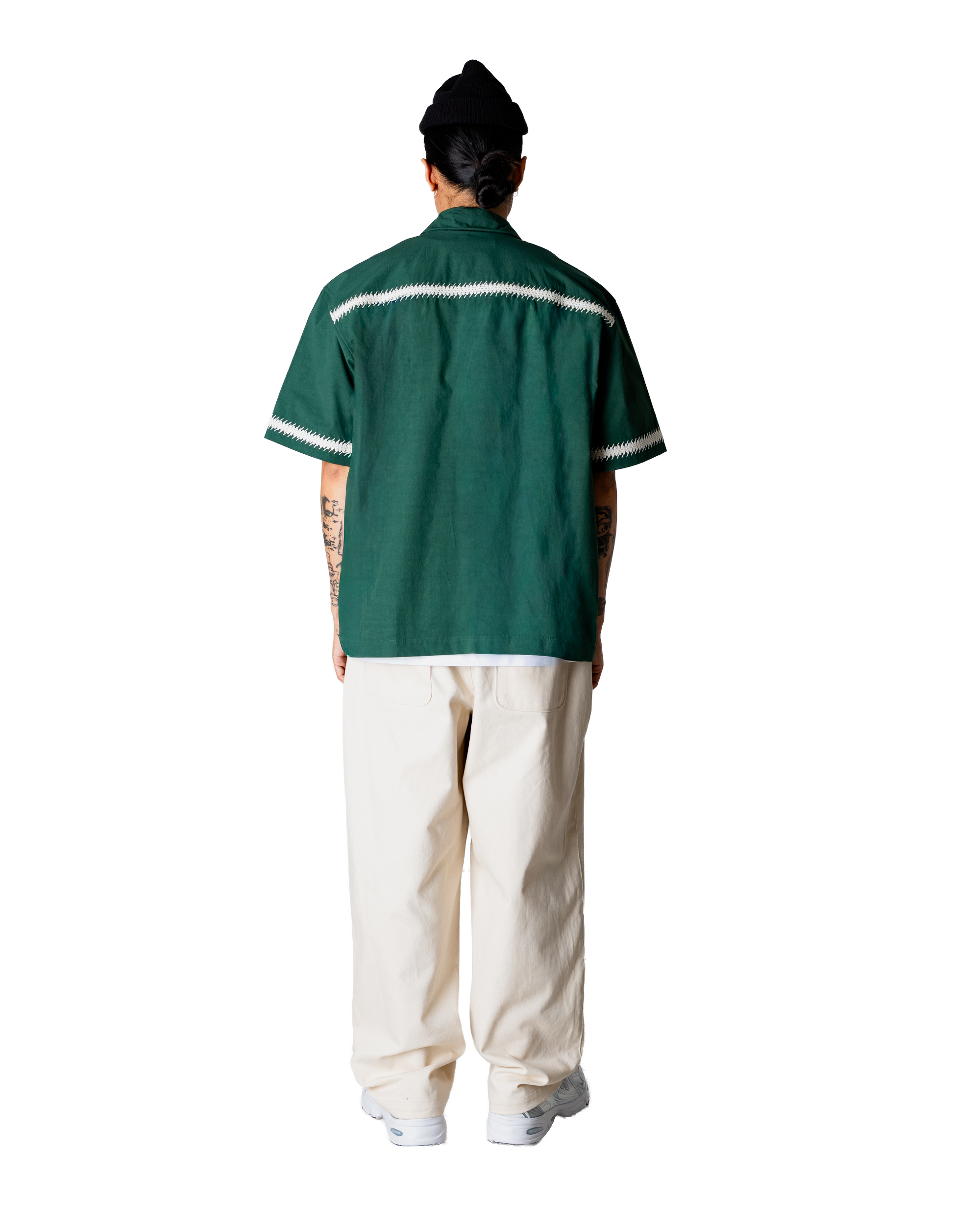 Wang Line Shirt | Pine Green
