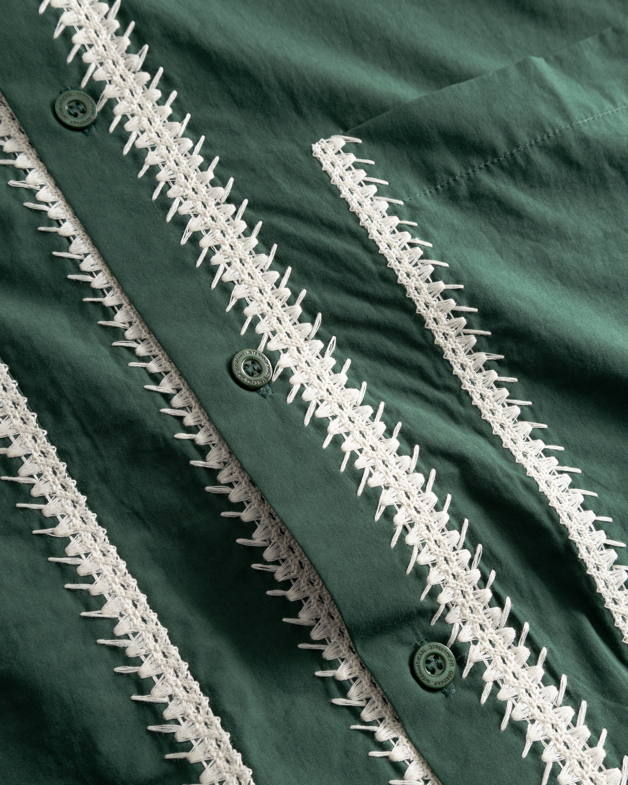 Wang Line Shirt | Pine Green