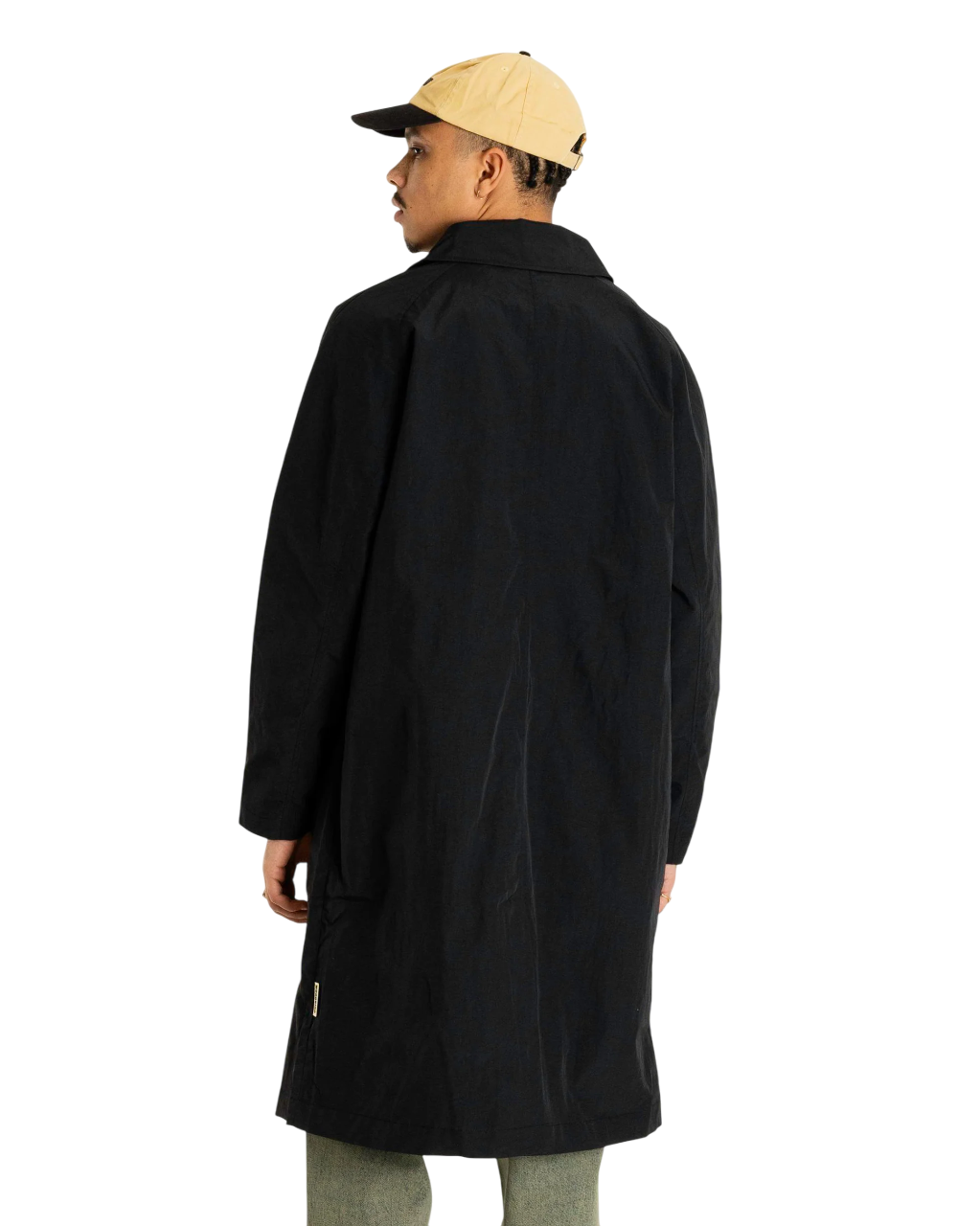 Wing Nylon Coat | Black