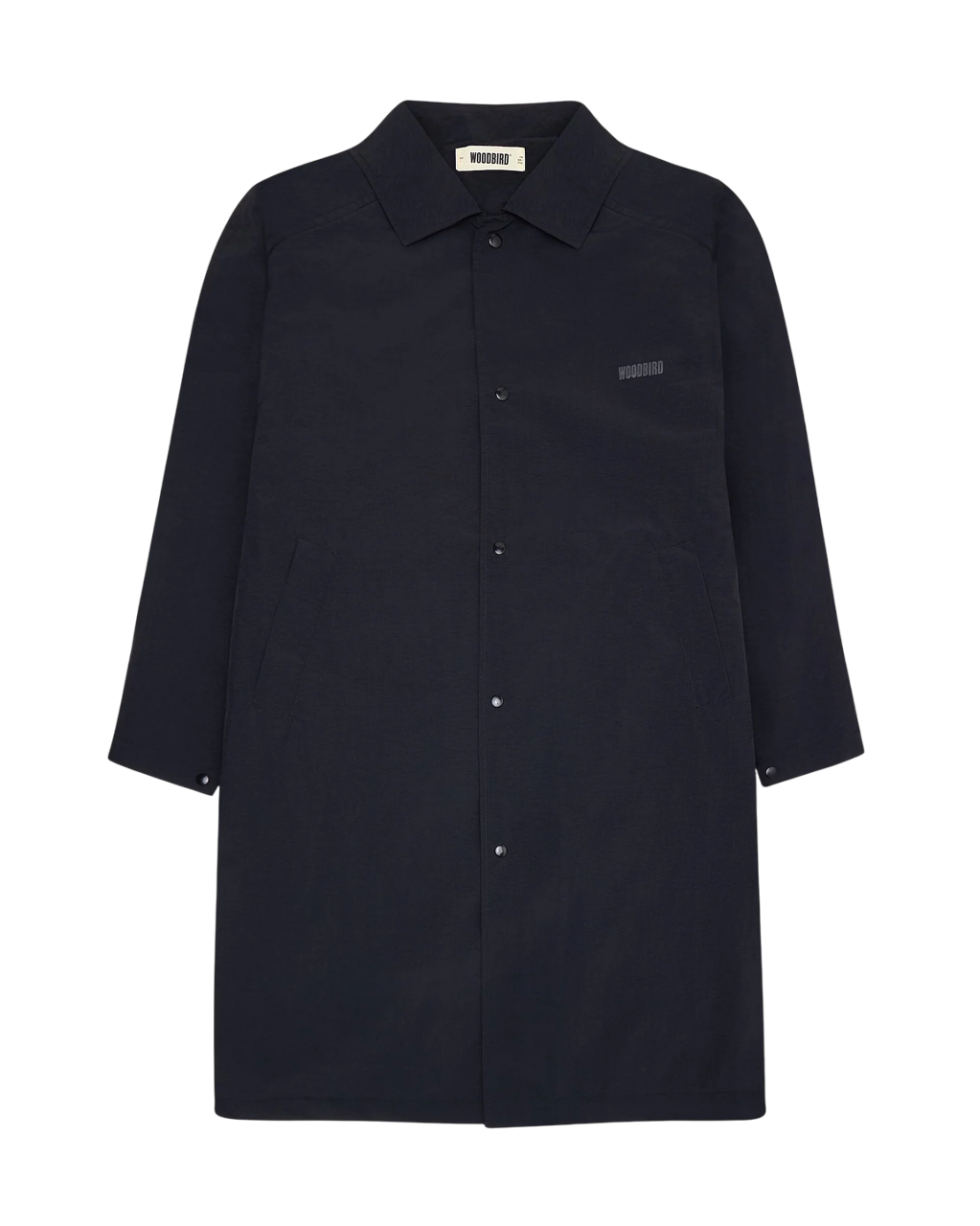Wing Nylon Coat | Black