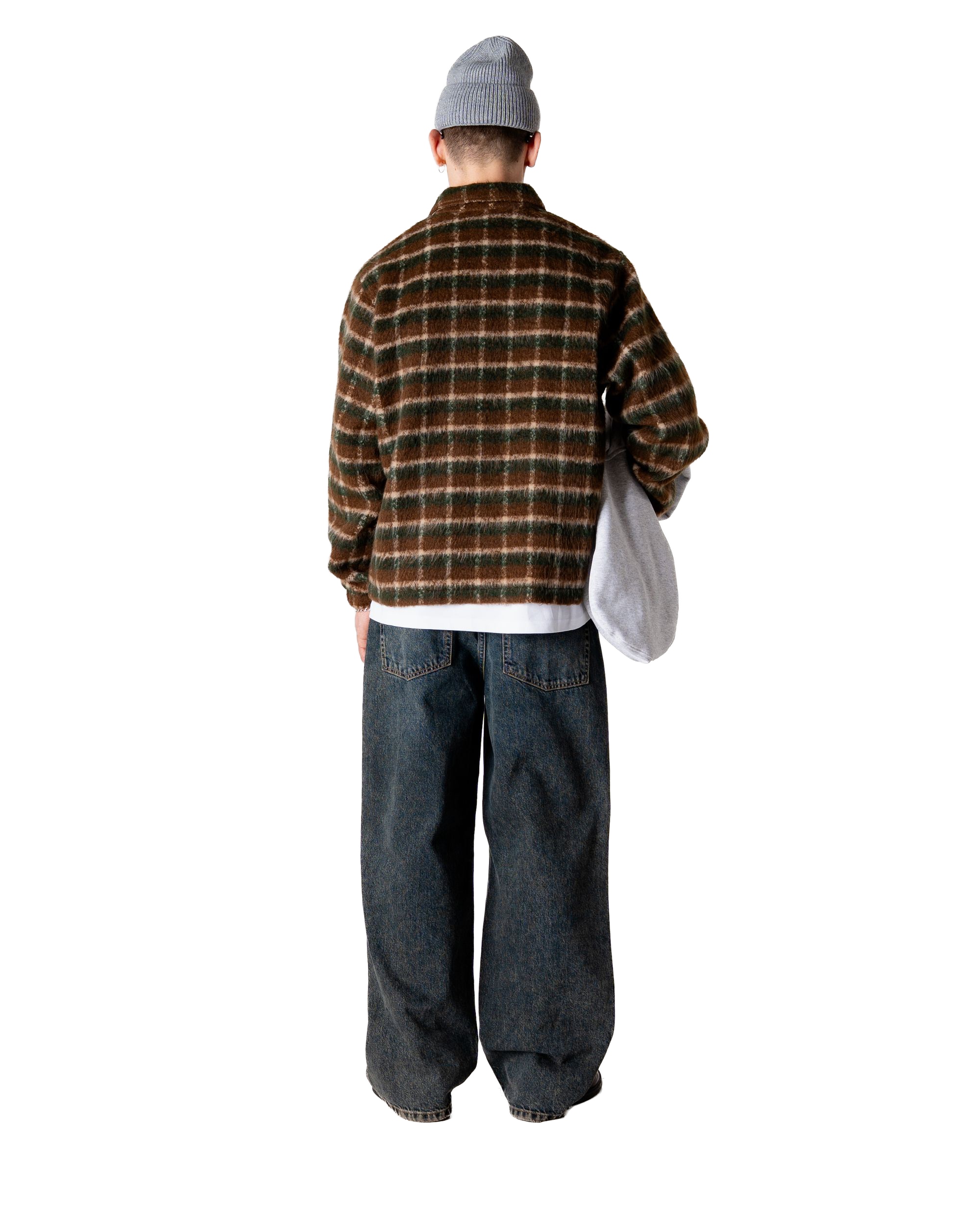 Youth Fuzzy Jacket | Dark Green