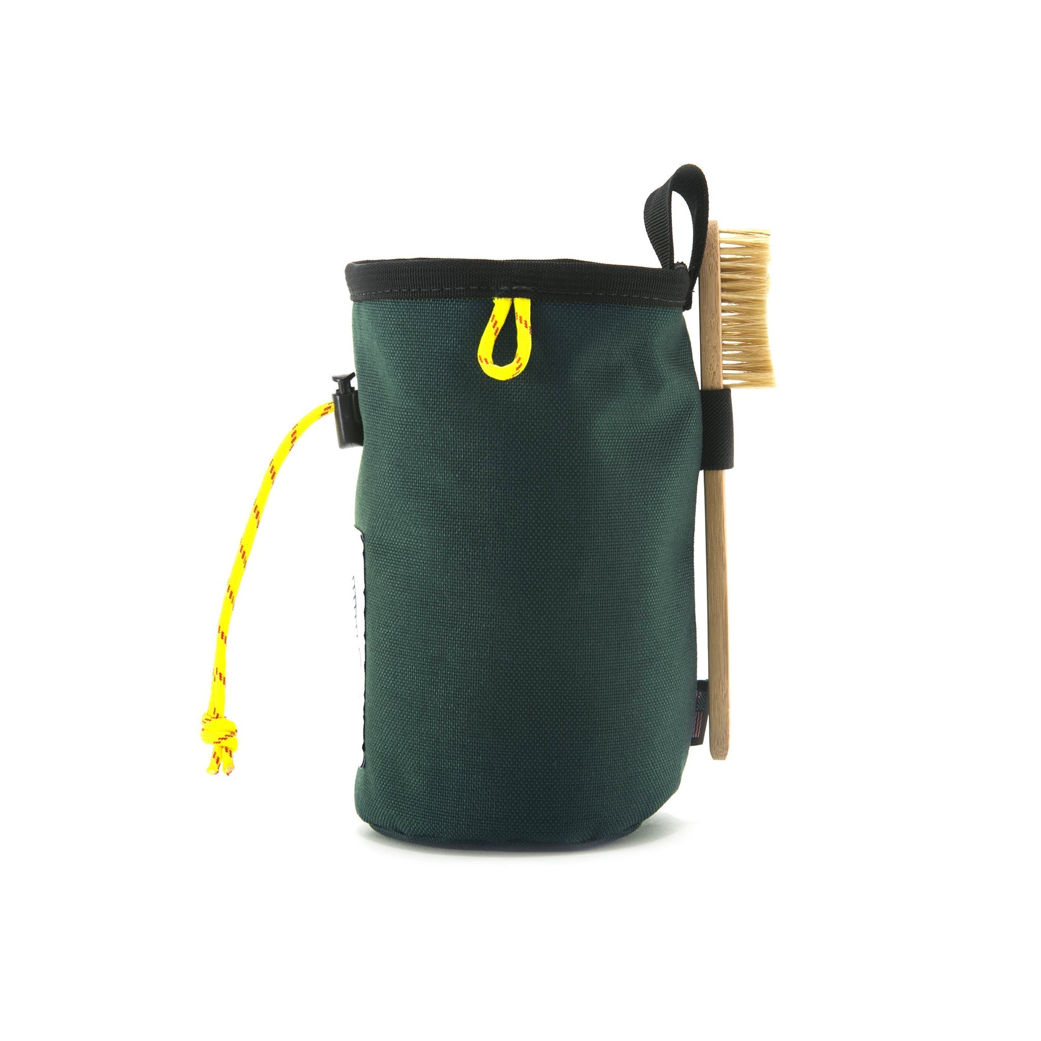 Side product shot of chalk bag in forest colorway