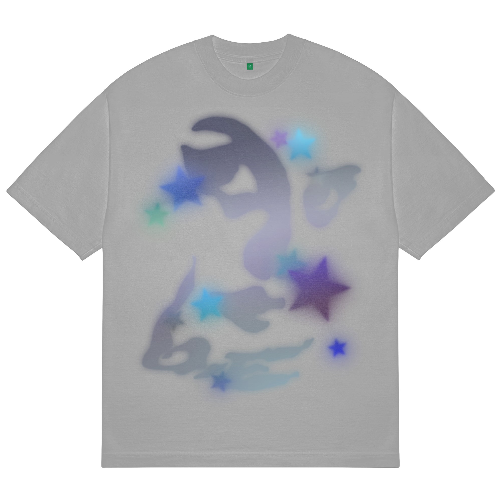 Airbrush T-shirt | Dark Silver