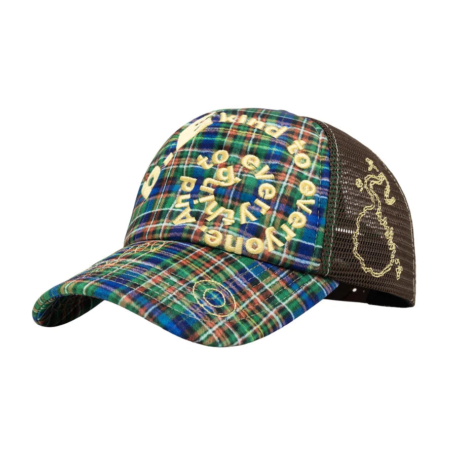Bi Foam Trucker Hat | Highland Tartan / Brown