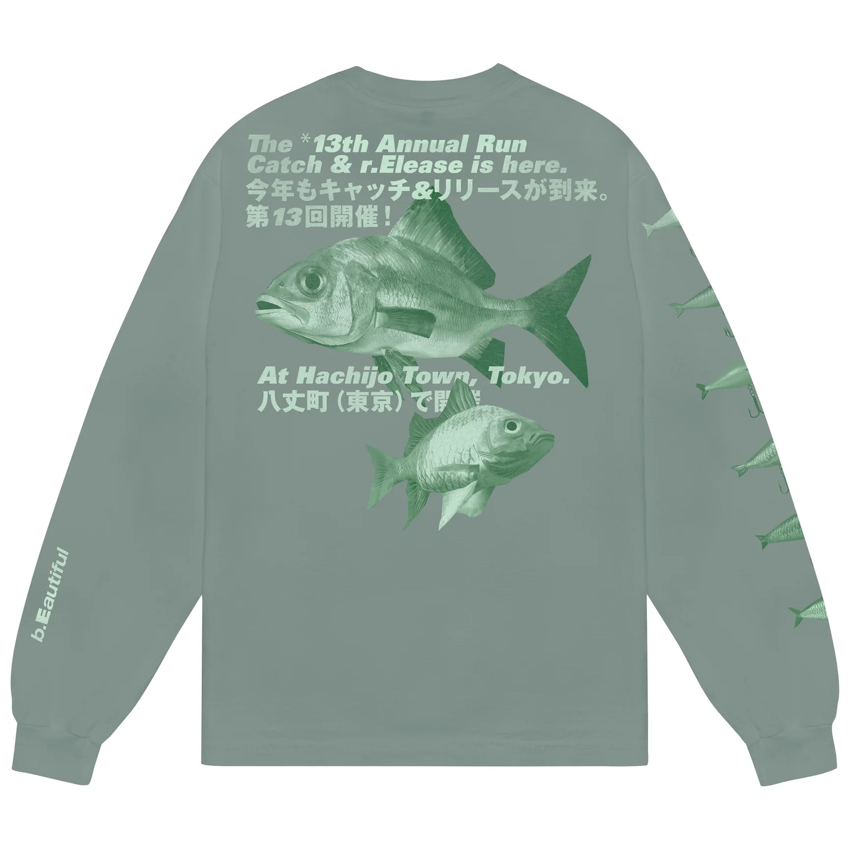 Catch & Release LS Shirt (Atlantic Green)