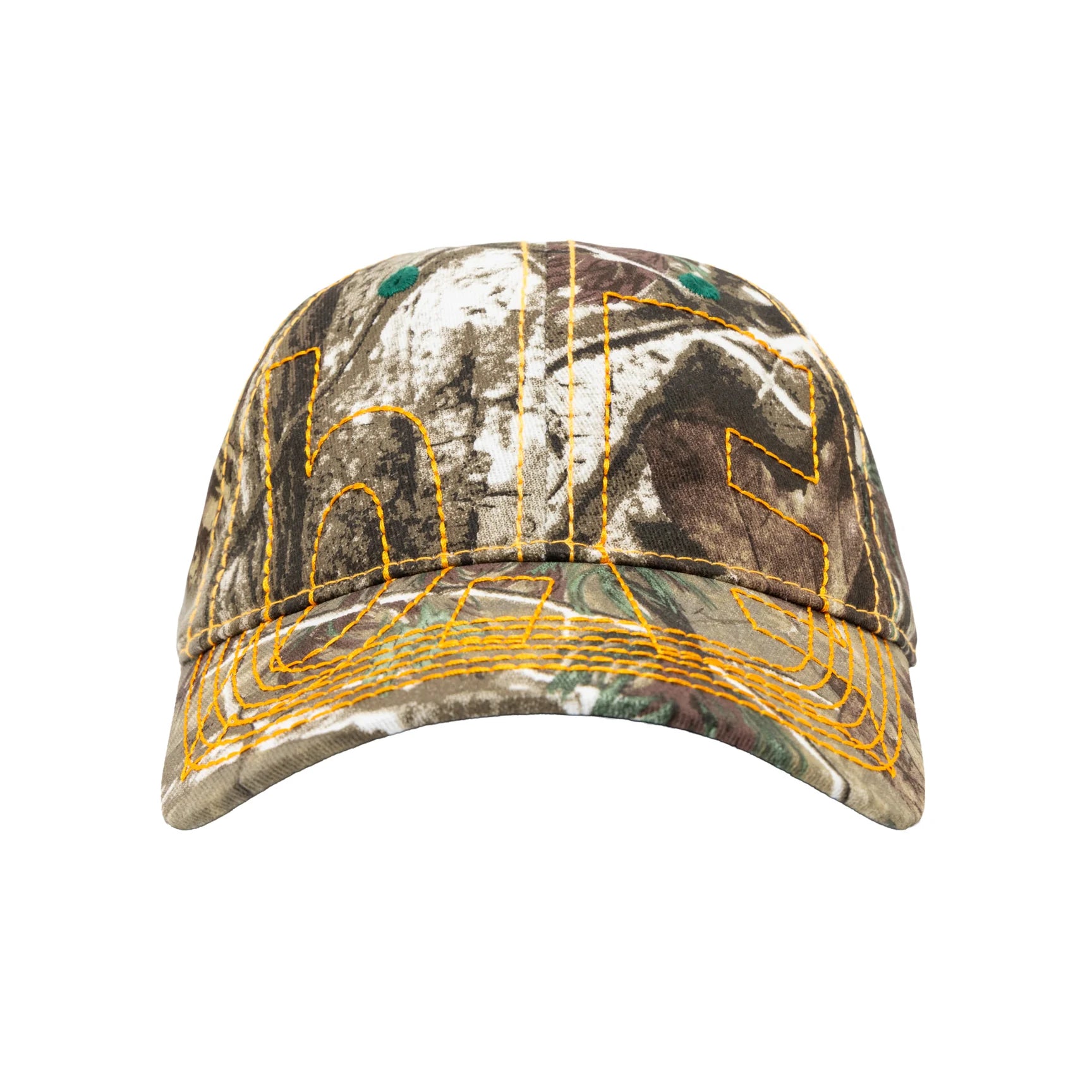 Vapor 6 Panel Hat (Brown Real Camo / Orange)