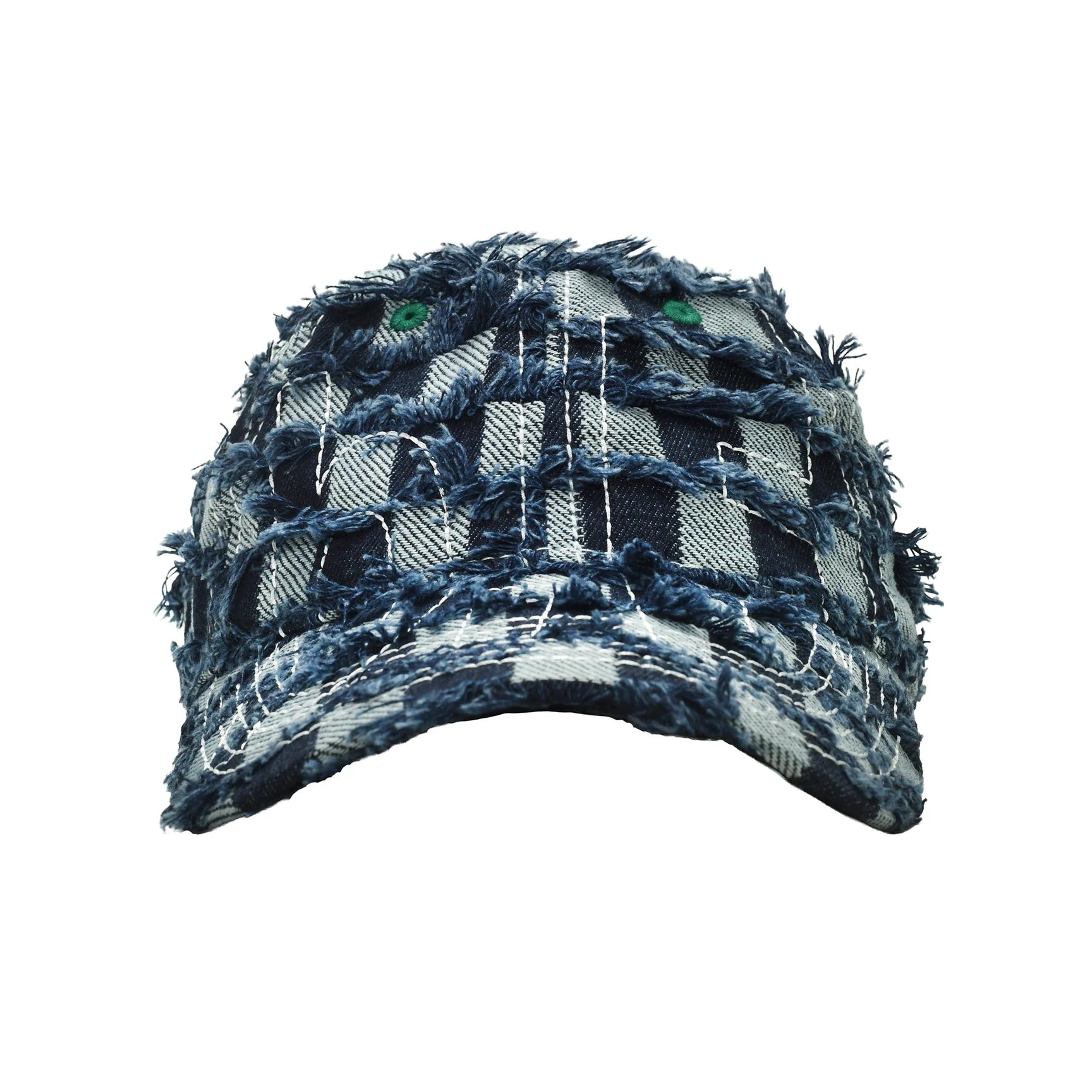 Vapor 6 Panel Hat (Navy Checker Denim)