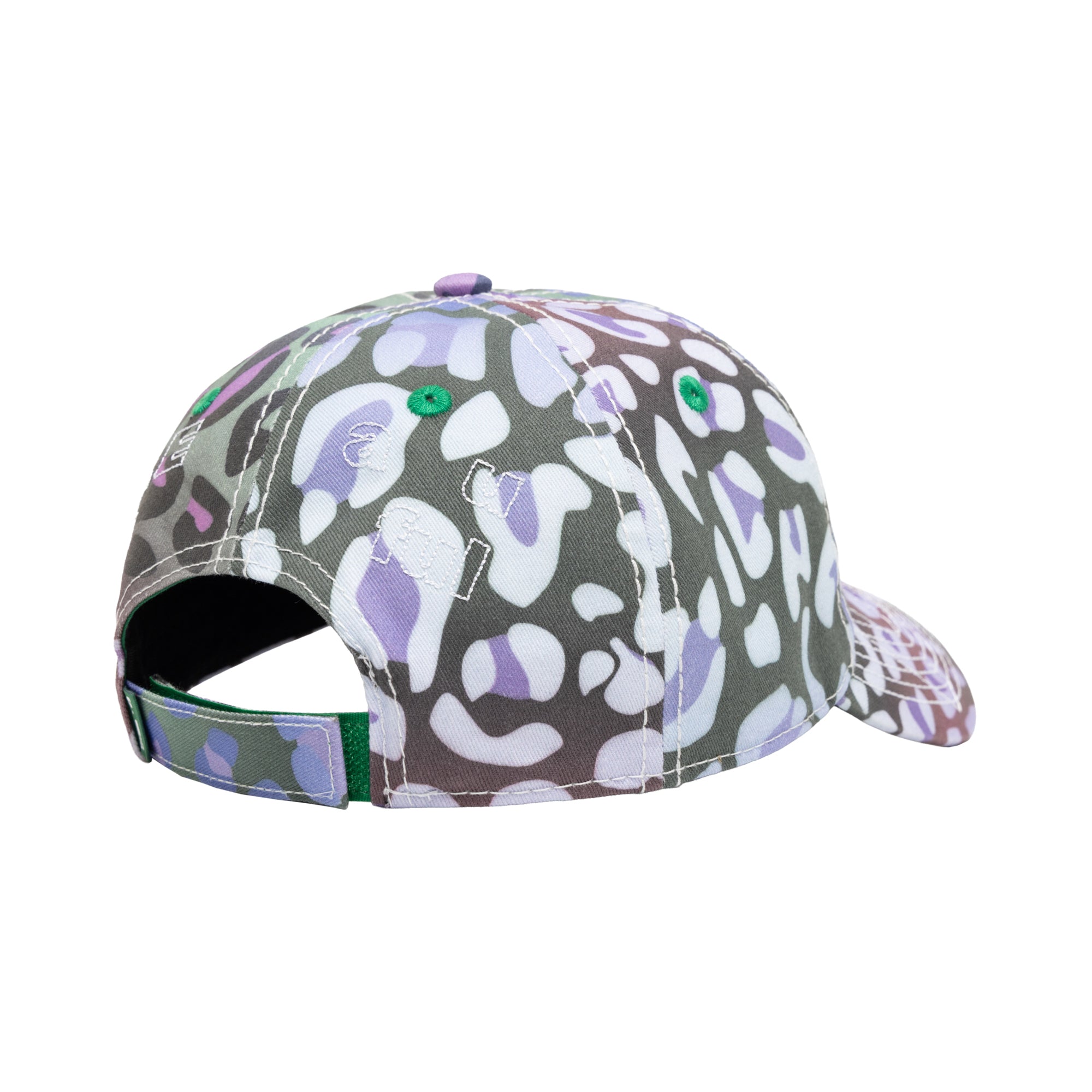 b.Eautiful Vapor 6 Panel Hat | Multi Leopard/White