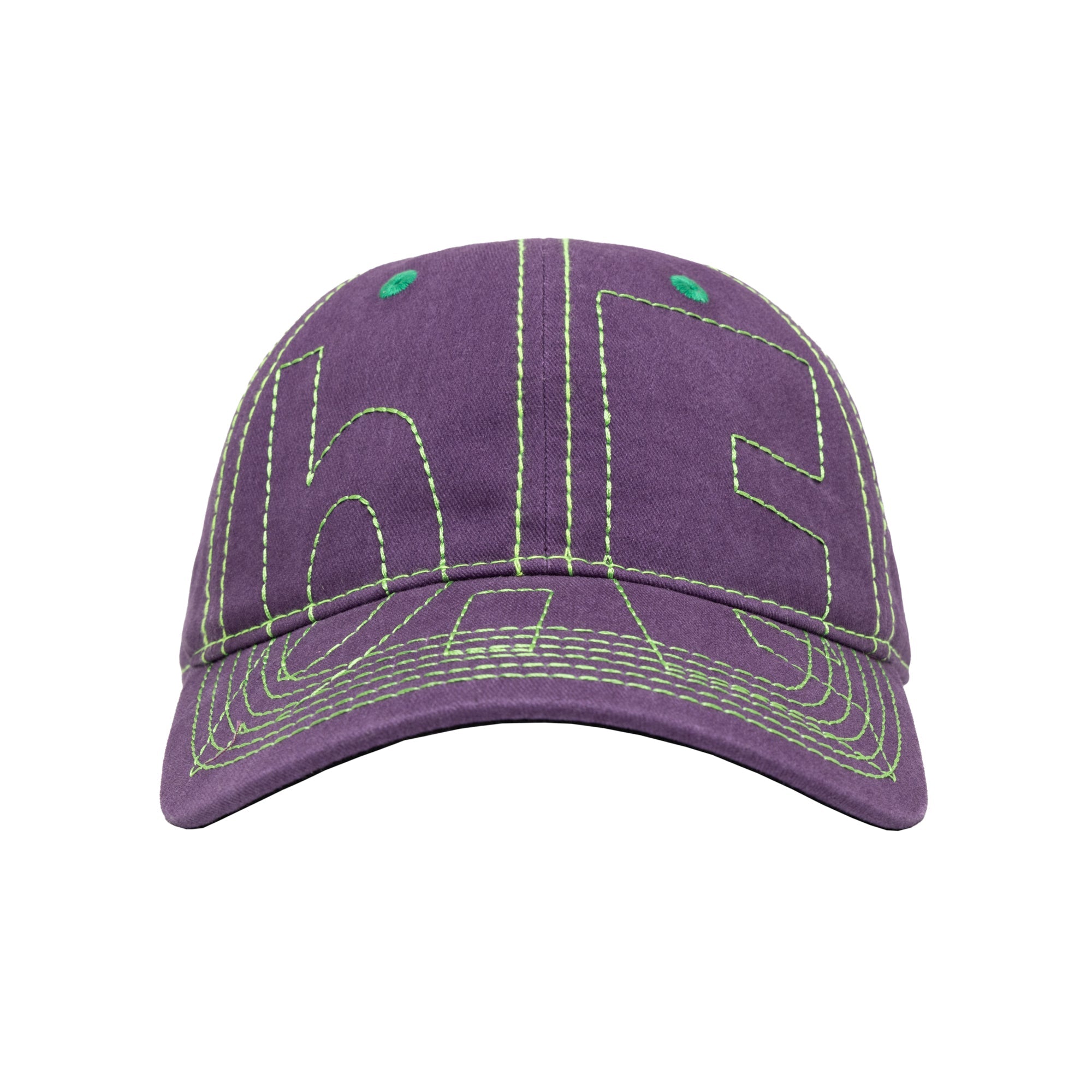 Vapor 6 Panel Hat | Washed Purple/Lime