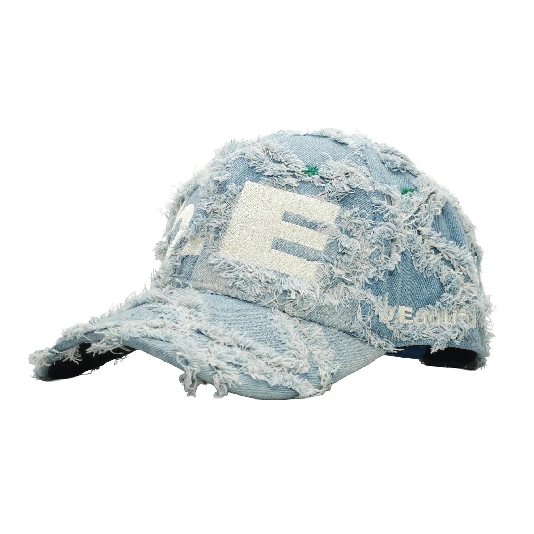 b.E Hat (Light Diamond Denim / White)