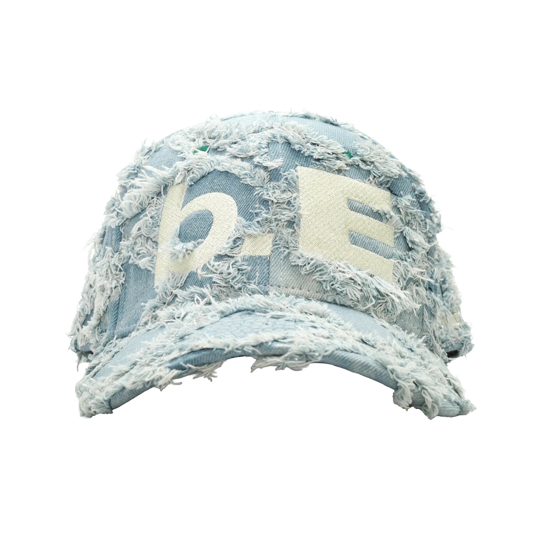 b.E Hat (Light Diamond Denim / White)