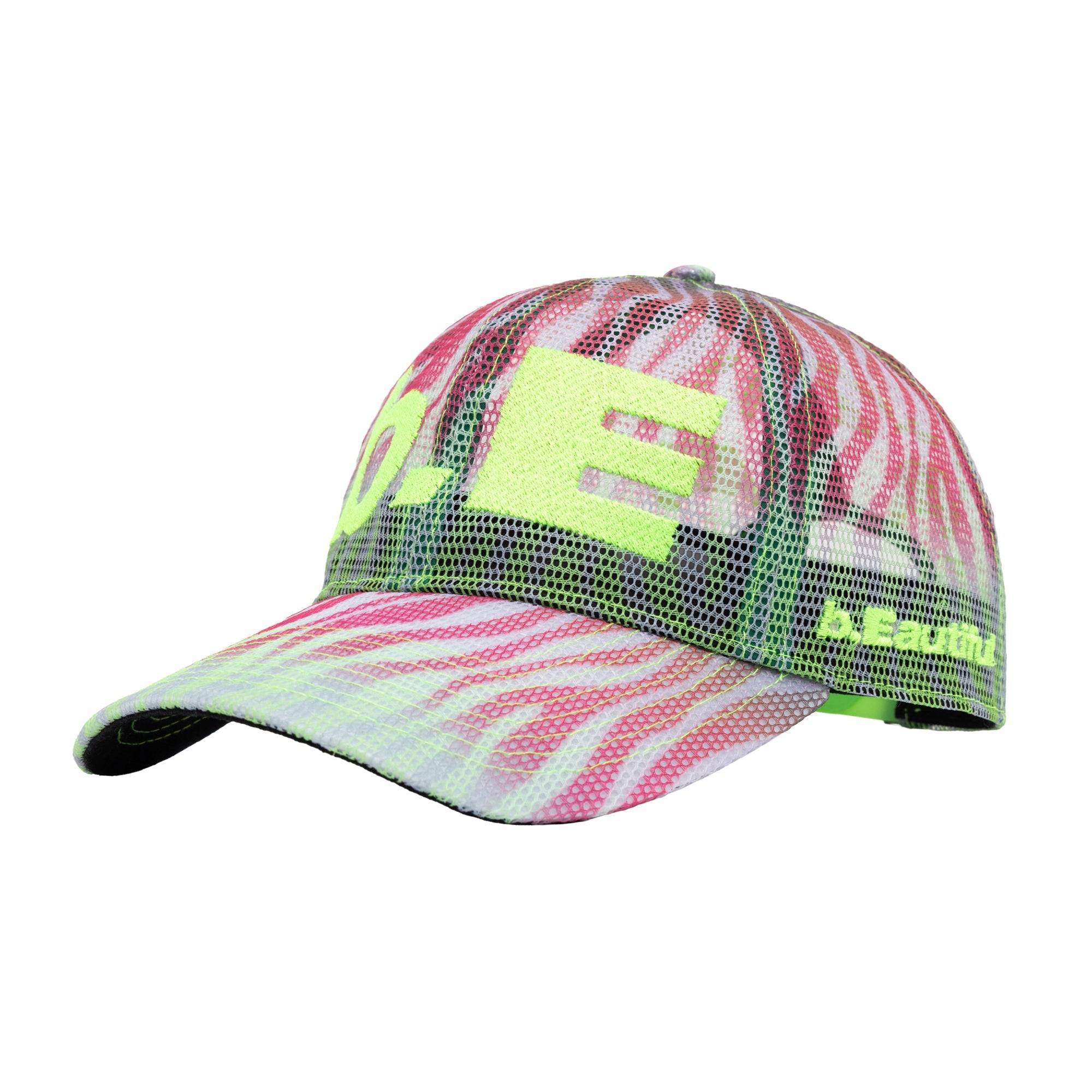 b.eautiful 迷彩メッシュキャップ b.Eautiful B.e Hat | Multi Zebra Mesh/Highligh