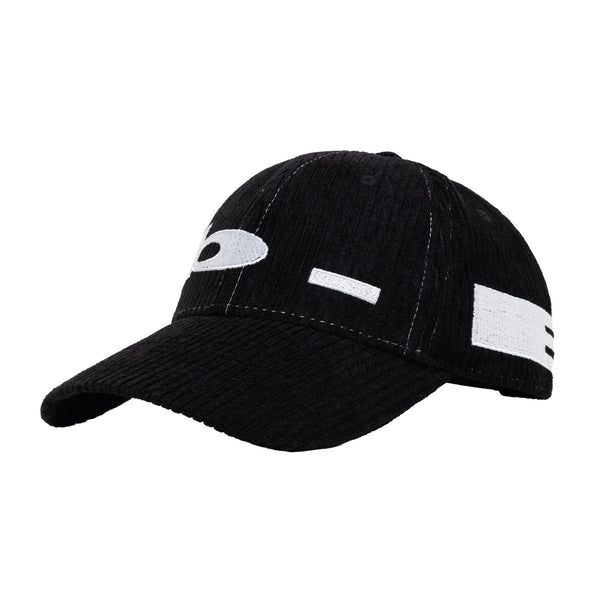 b.Eautiful B.e Low Hat | Black Corduroy/White