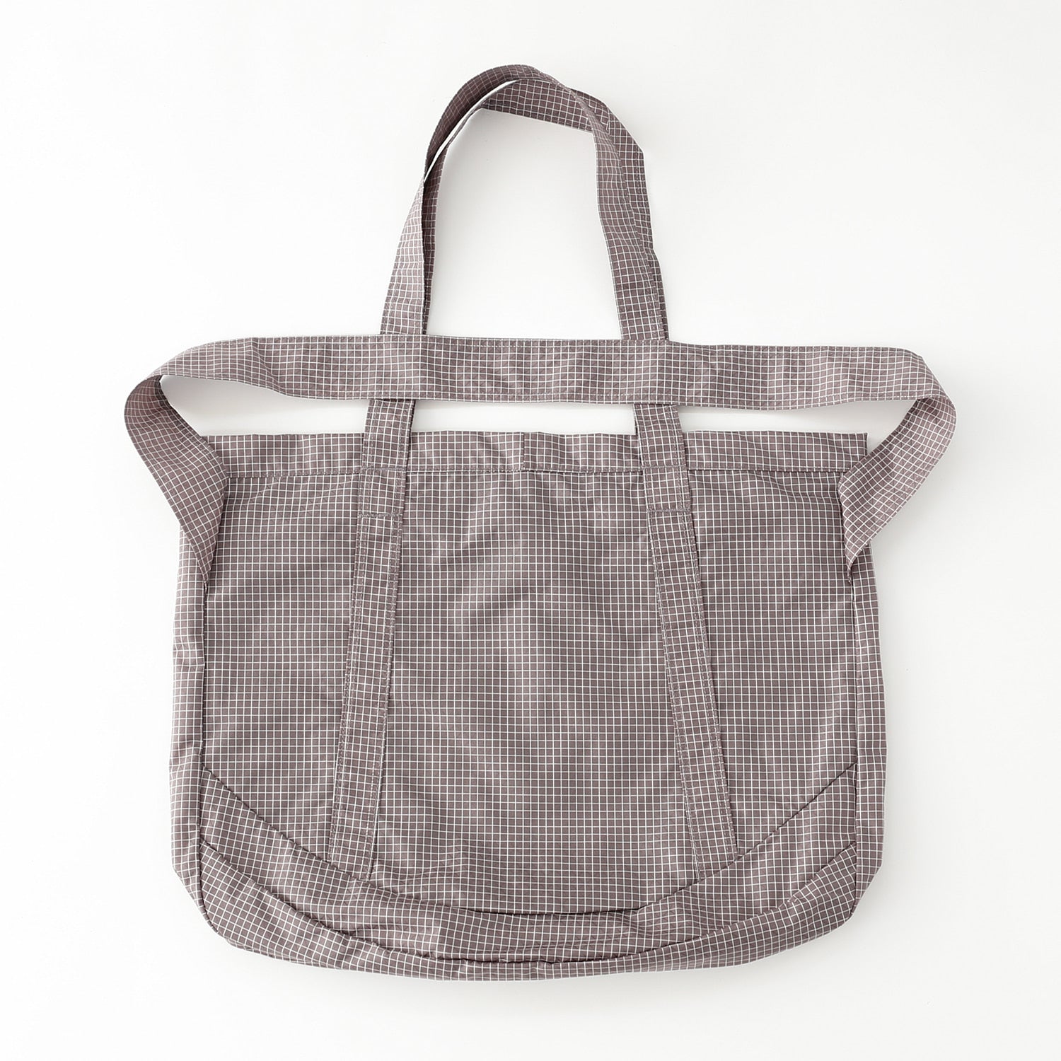 Trail Tote | Grid Red Bean