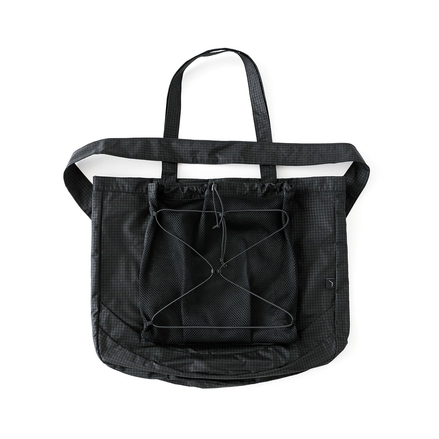 Trail Tote | Grid Black