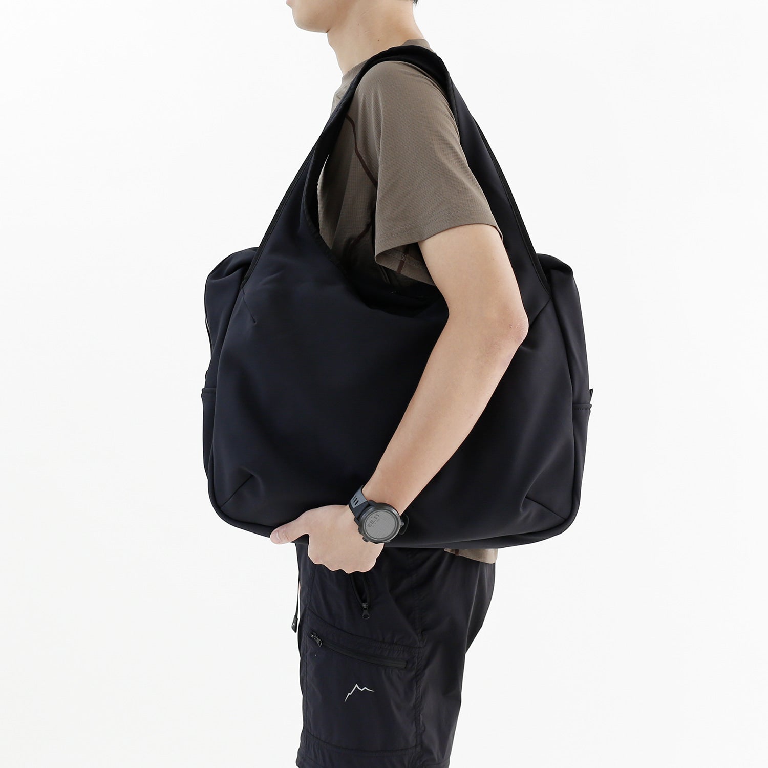 Shell Tote Double Layer | Black