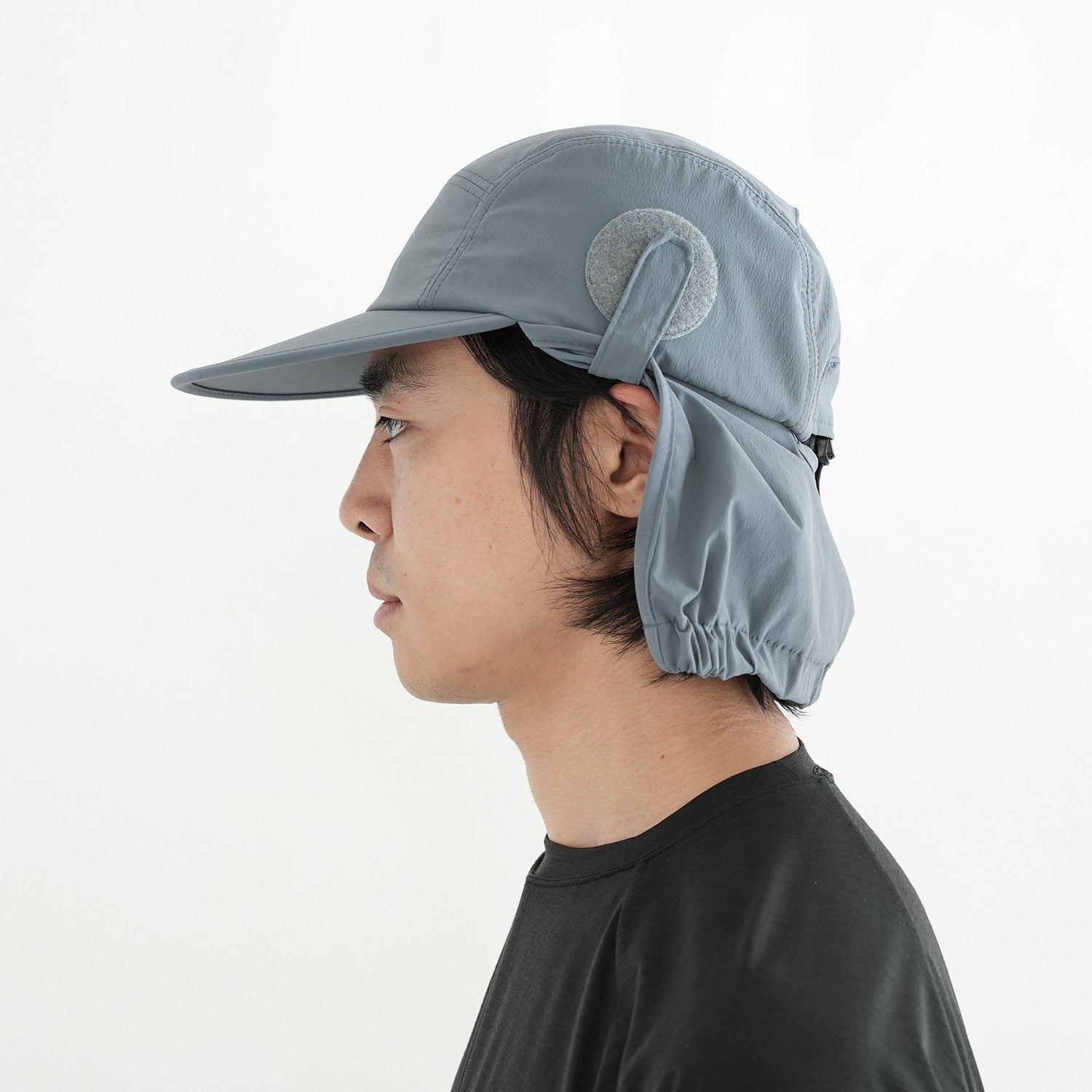 Solid Visor Cap | Blue Grey